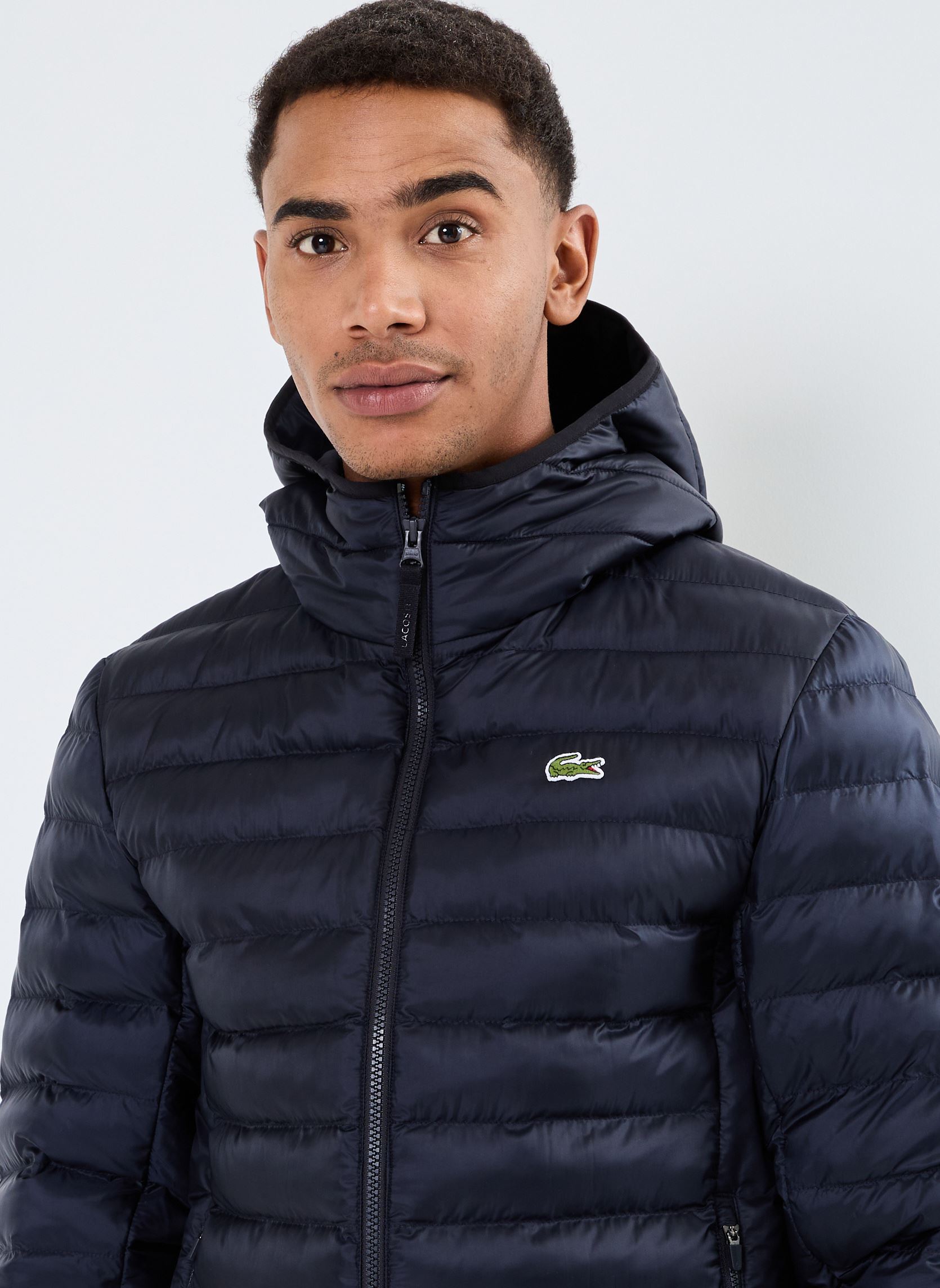 Doudounes Doudoune courte déperlant rembourrée homme bleu Lacoste Doudounes Doudoune courte déperlant rembourrée homme bleu ABIMES