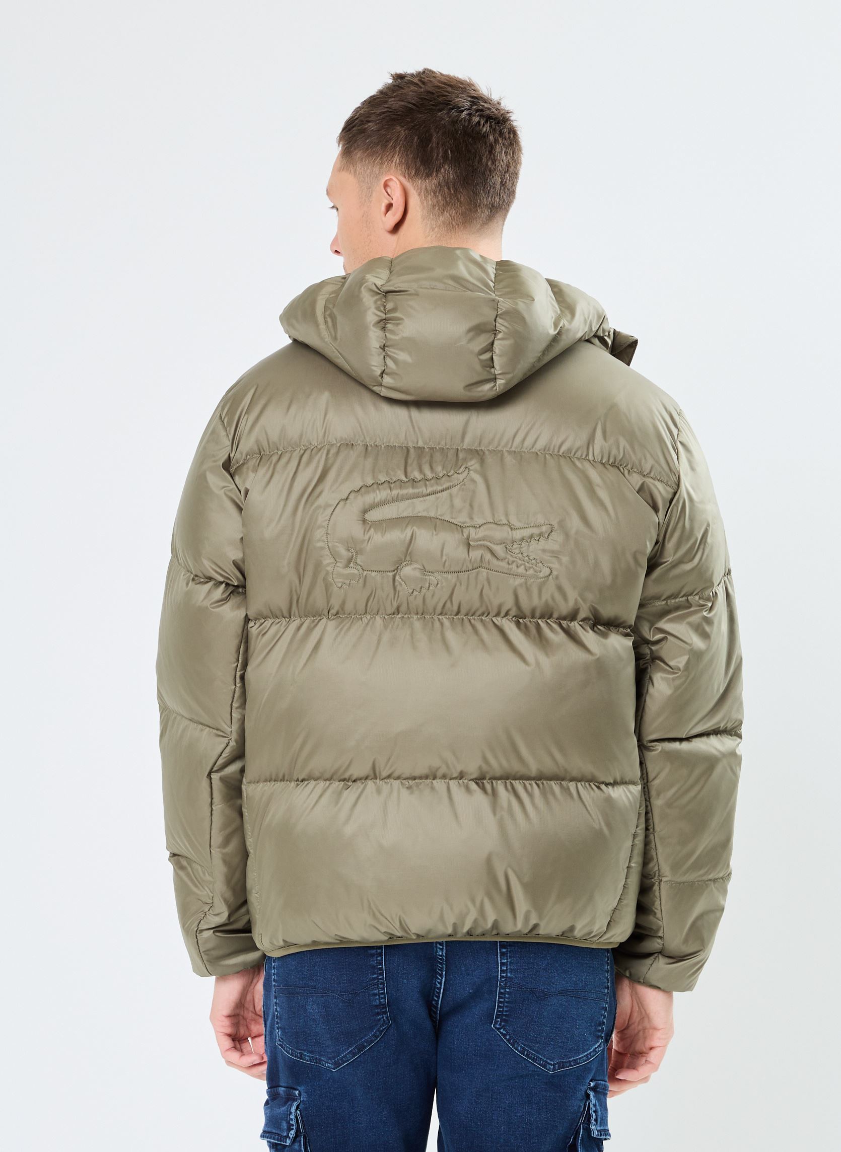 Doudounes Doudoune courte déperlant homme vert Lacoste Doudounes Doudoune courte déperlant homme vert KAKI