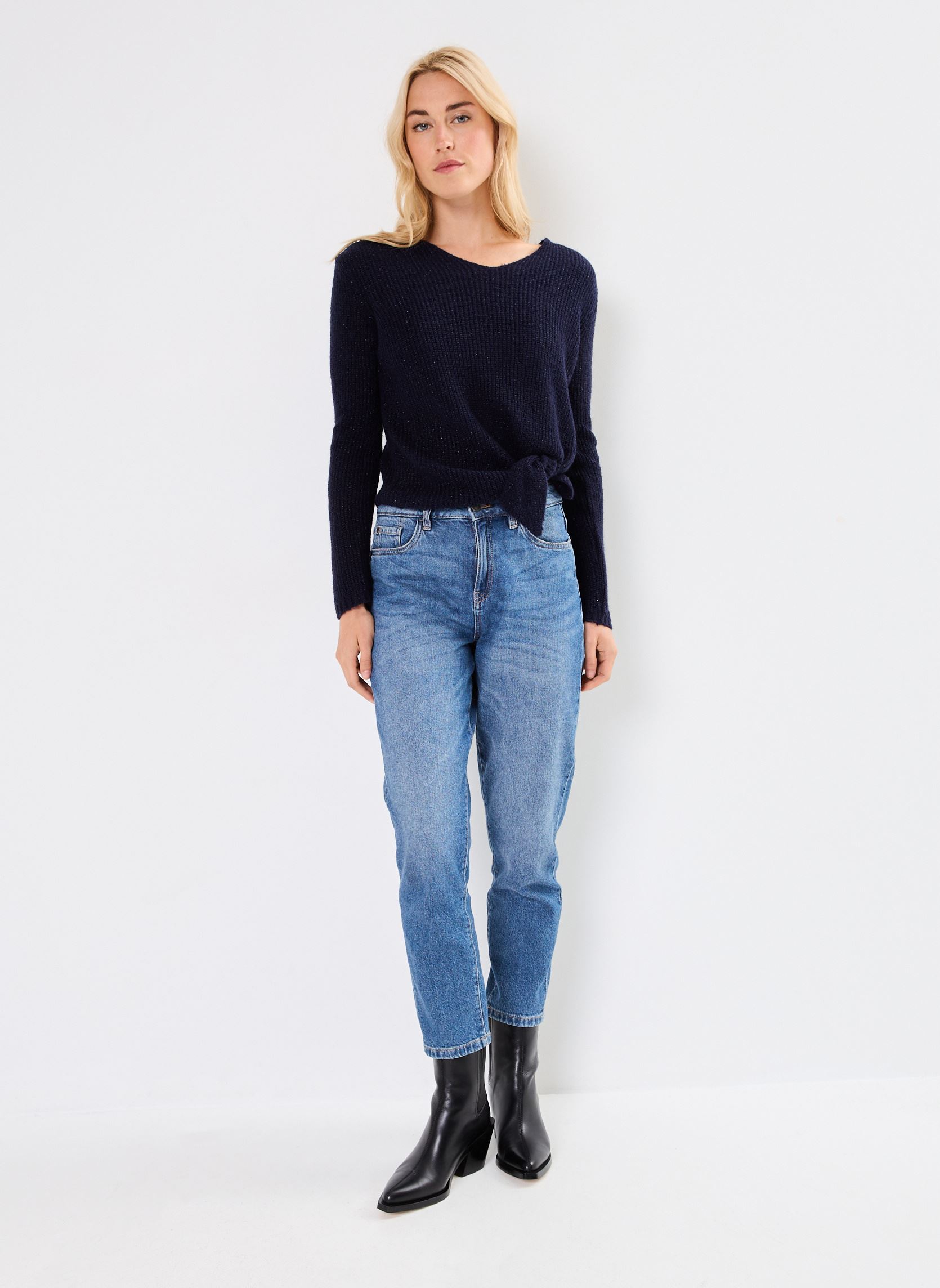 Pullover FF-PU-CANNES-M damen blau La Fée Maraboutée Pullover FF-PU-CANNES-M damen blau Marine