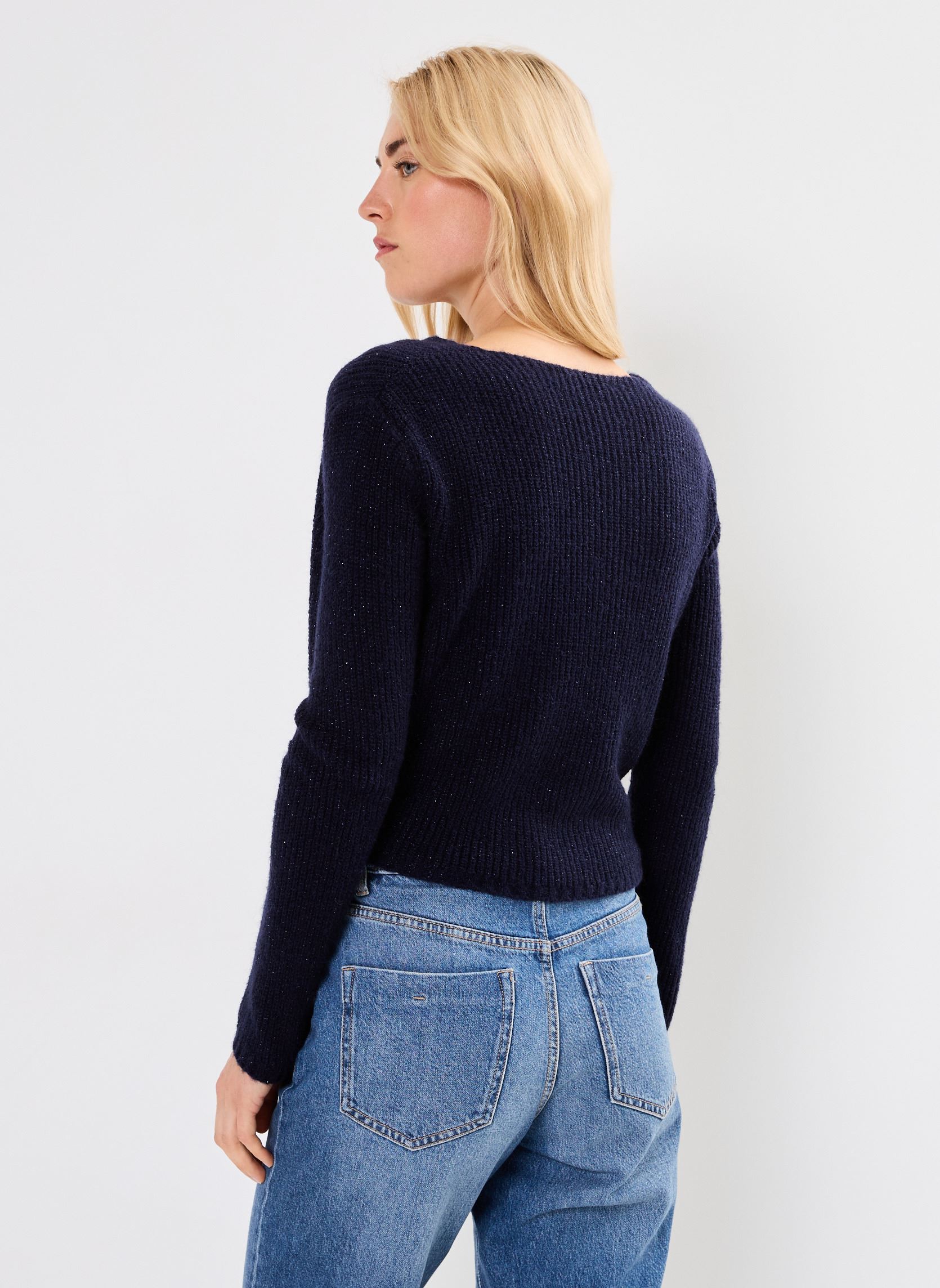 Pullover FF-PU-CANNES-M damen blau La Fée Maraboutée Pullover FF-PU-CANNES-M damen blau Marine