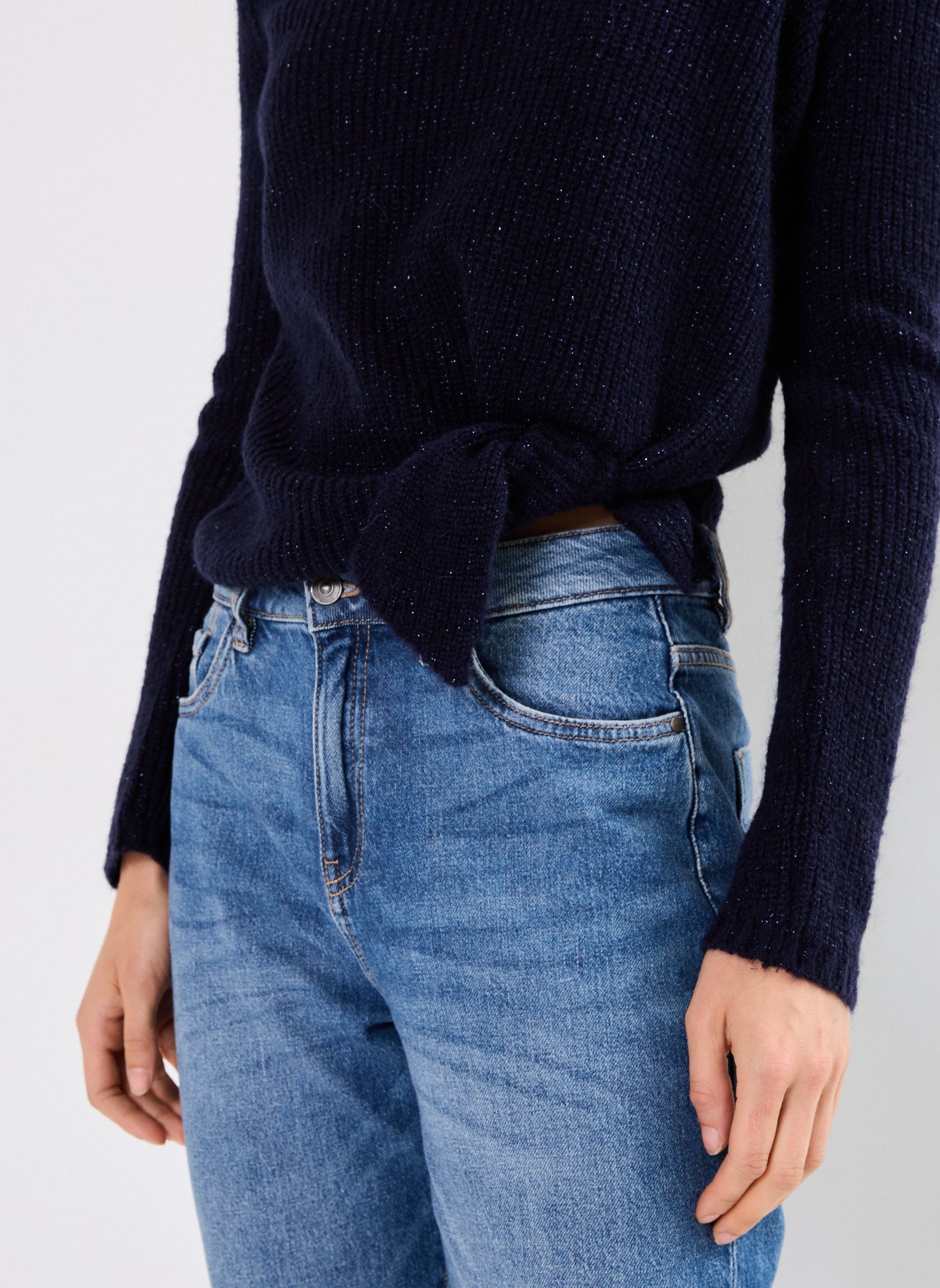 Pullover FF-PU-CANNES-M damen blau La Fée Maraboutée Pullover FF-PU-CANNES-M damen blau Marine