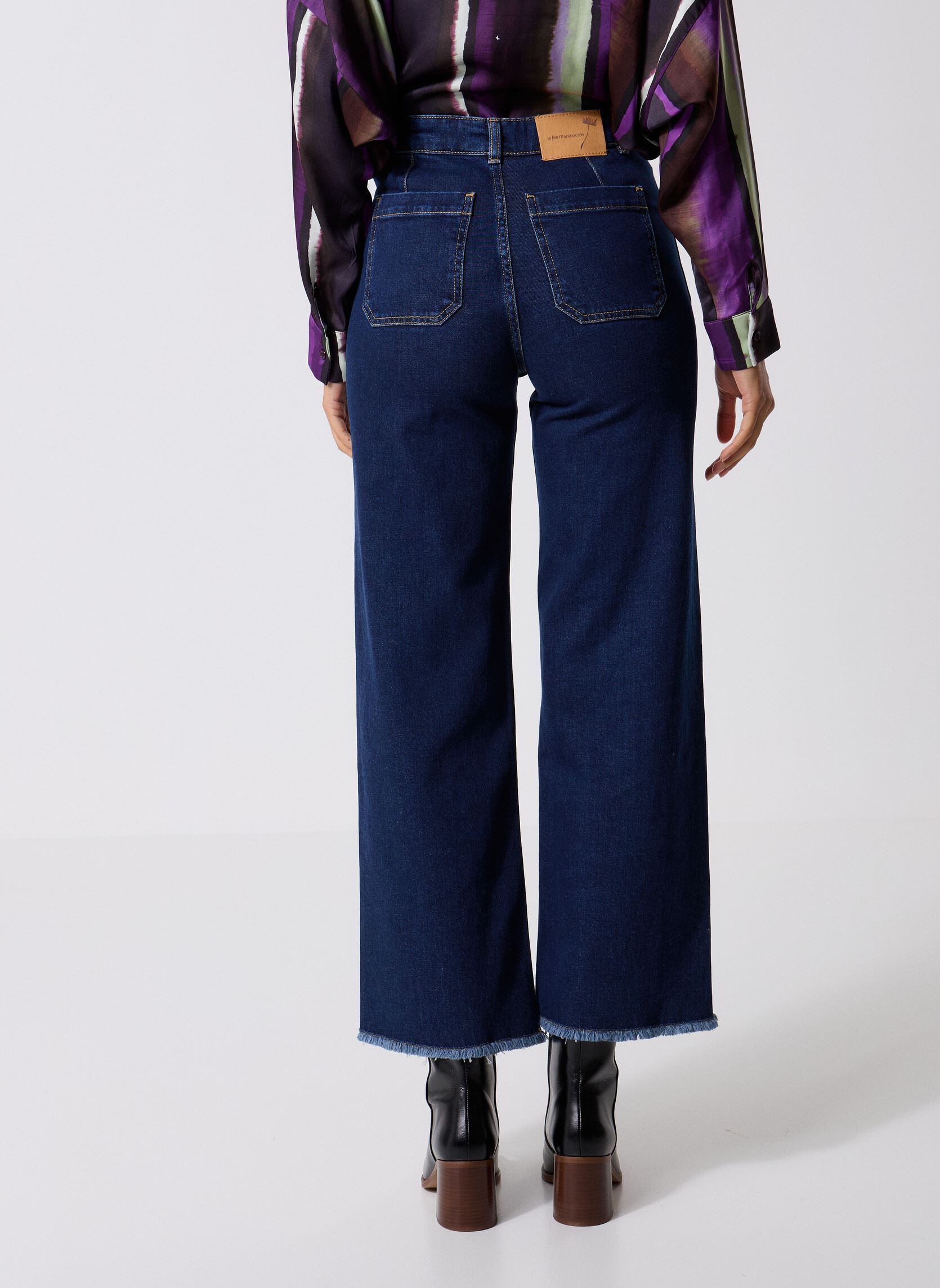 Flared jeans FG-JE-RENO-M dames blauw La Fée Maraboutée Flared jeans FG-JE-RENO-M dames blauw Brut