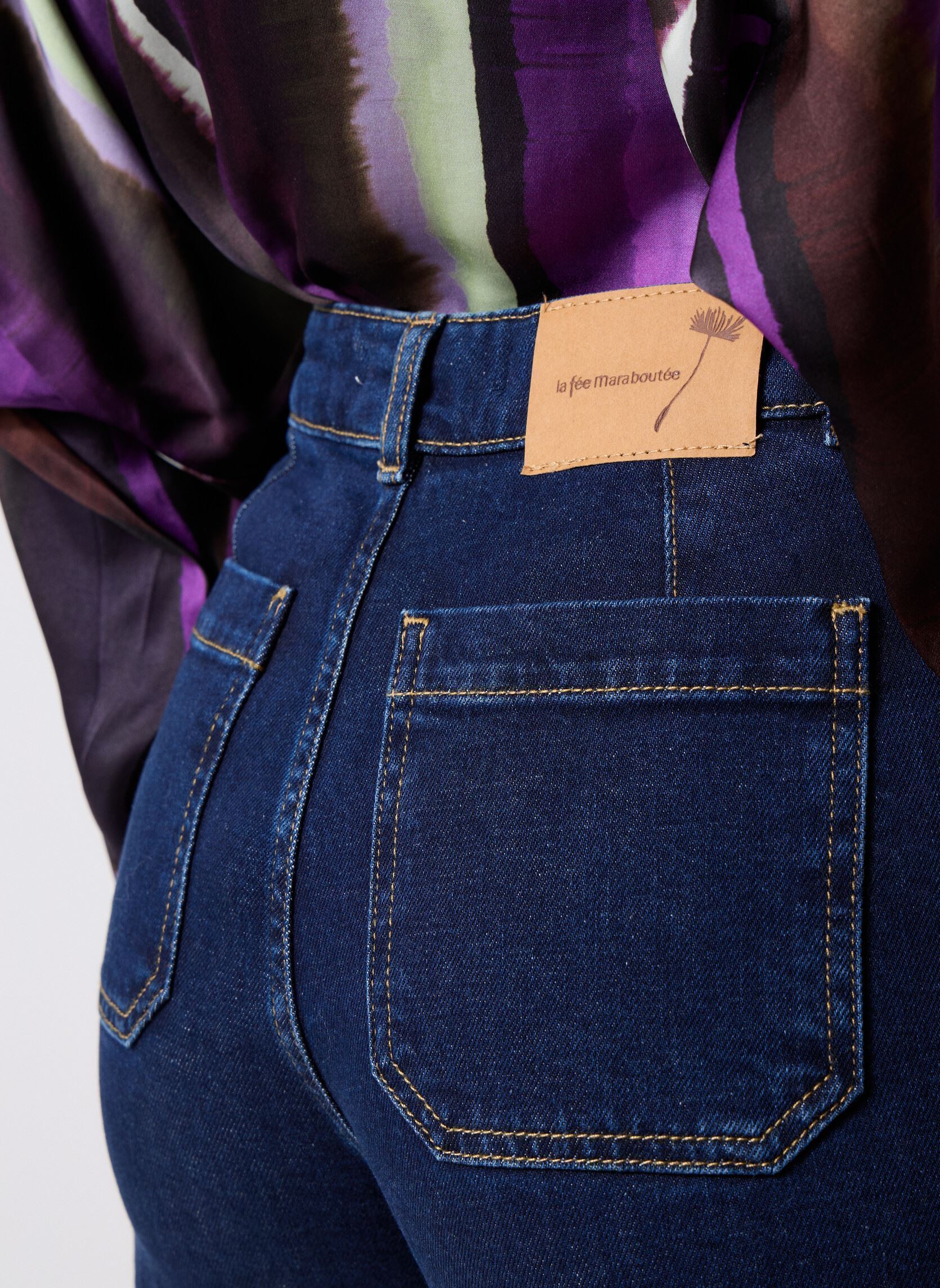 Flared jeans FG-JE-RENO-M dames blauw La Fée Maraboutée Flared jeans FG-JE-RENO-M dames blauw Brut