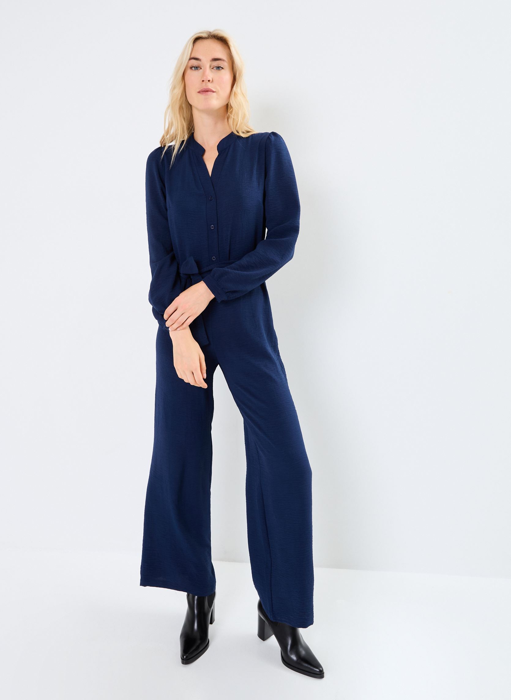Combinaisons pantalon FI-CO-ZELDA-G femme bleu La Fée Maraboutée Combinaisons pantalon FI-CO-ZELDA-G femme bleu Navy