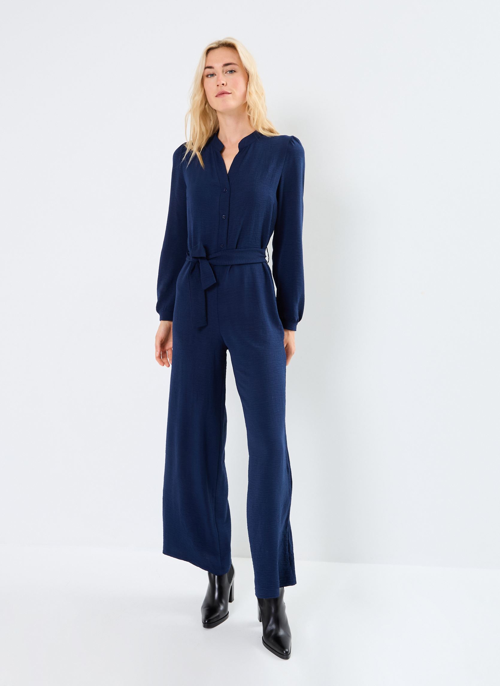 Combinaisons pantalon FI-CO-ZELDA-G femme bleu La Fée Maraboutée Combinaisons pantalon FI-CO-ZELDA-G femme bleu Navy