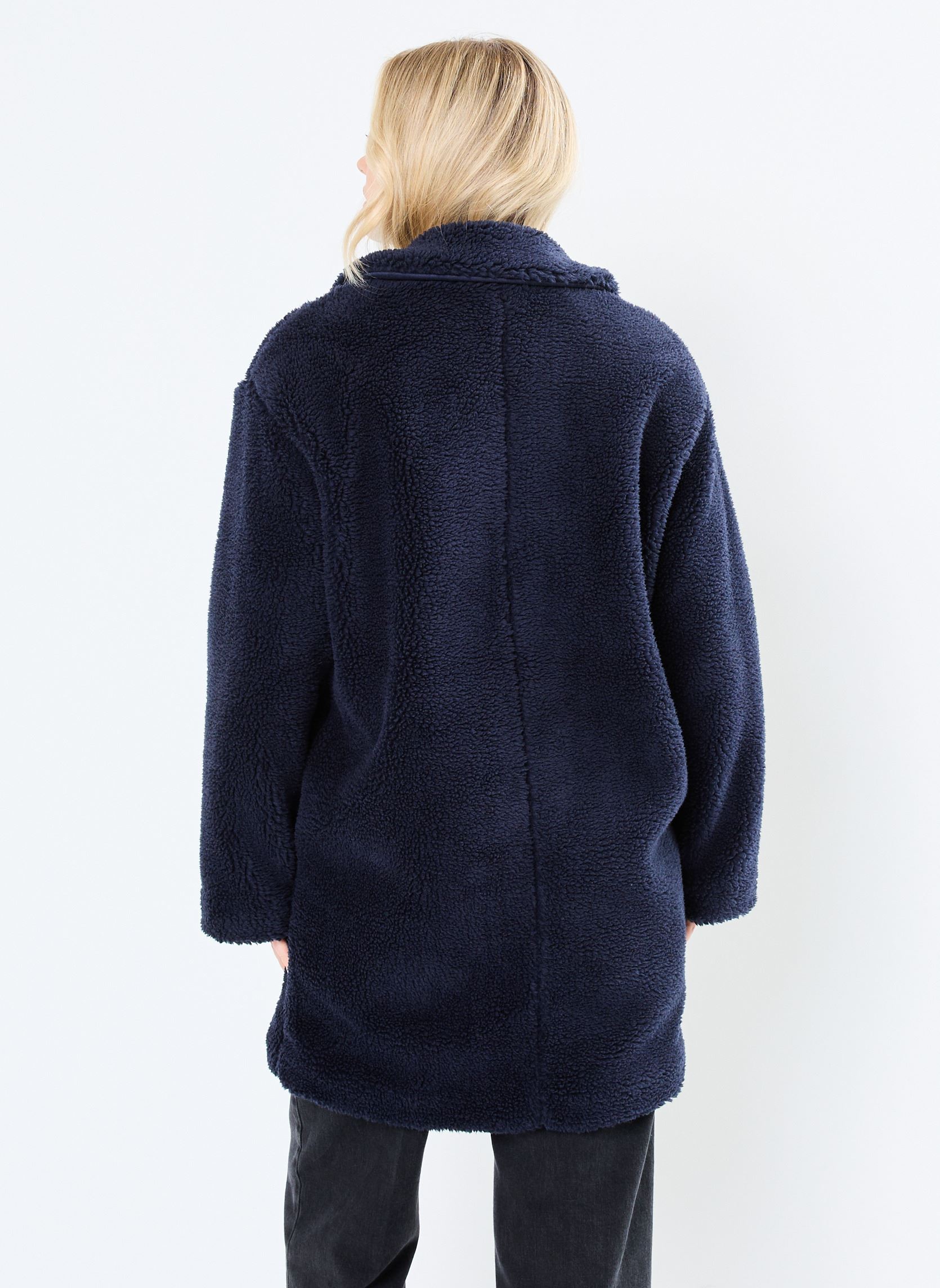 Manteaux FI-GP-ZACARI-T femme bleu La Fée Maraboutée Manteaux FI-GP-ZACARI-T femme bleu Navy