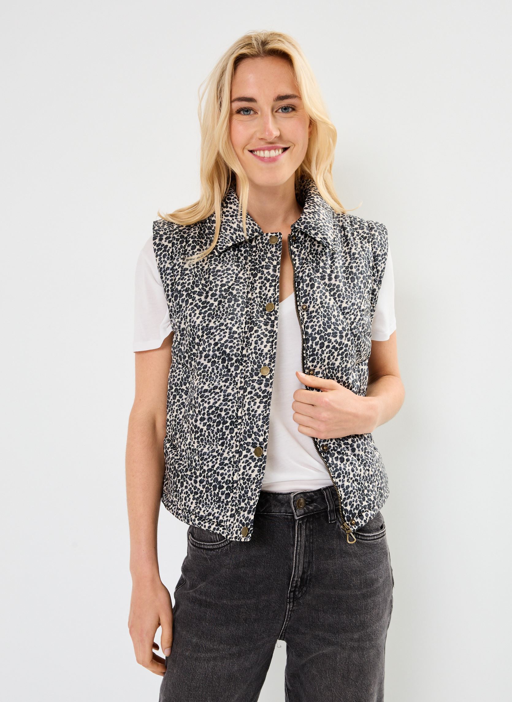 Daunenjacken FI-GP-ZEBU-L damen mehrfarbig La Fée Maraboutée Daunenjacken FI-GP-ZEBU-L damen mehrfarbig TAPIOCA/NOIR