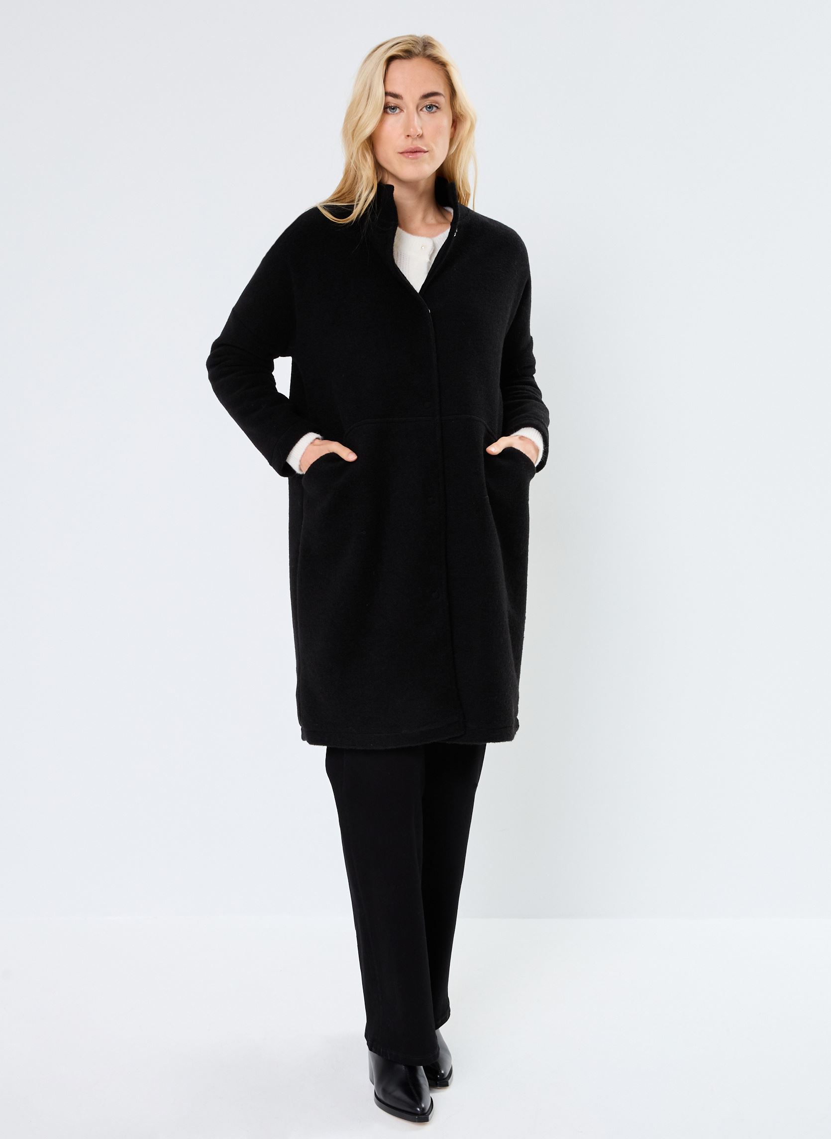 Manteaux FI-GP-ZINEL-L femme noir La Fée Maraboutée Manteaux FI-GP-ZINEL-L femme noir Noir