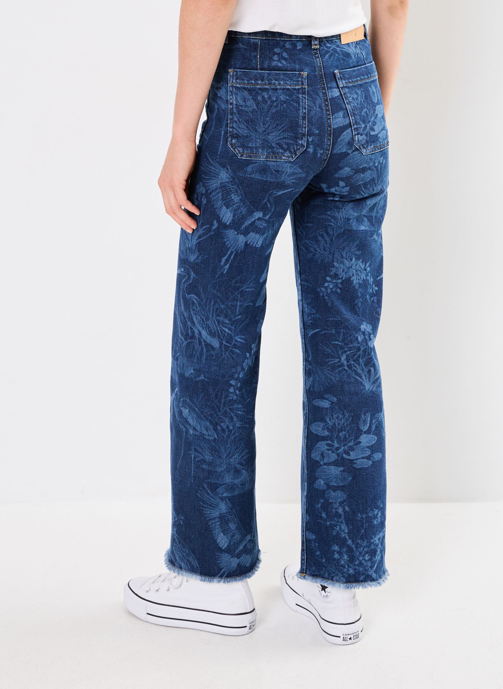 Wijde jeans / Flared Jeans FI-JE-RENO-W dames blauw La Fée Maraboutée Wijde jeans / Flared Jeans FI-JE-RENO-W dames blauw Medium