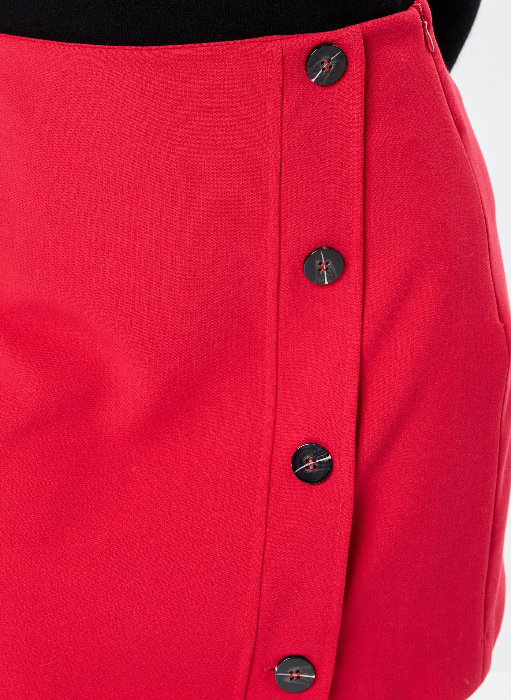 Jupes courtes FI-JU-ZUNO-H femme rouge La Fée Maraboutée Jupes courtes FI-JU-ZUNO-H femme rouge ROUGE