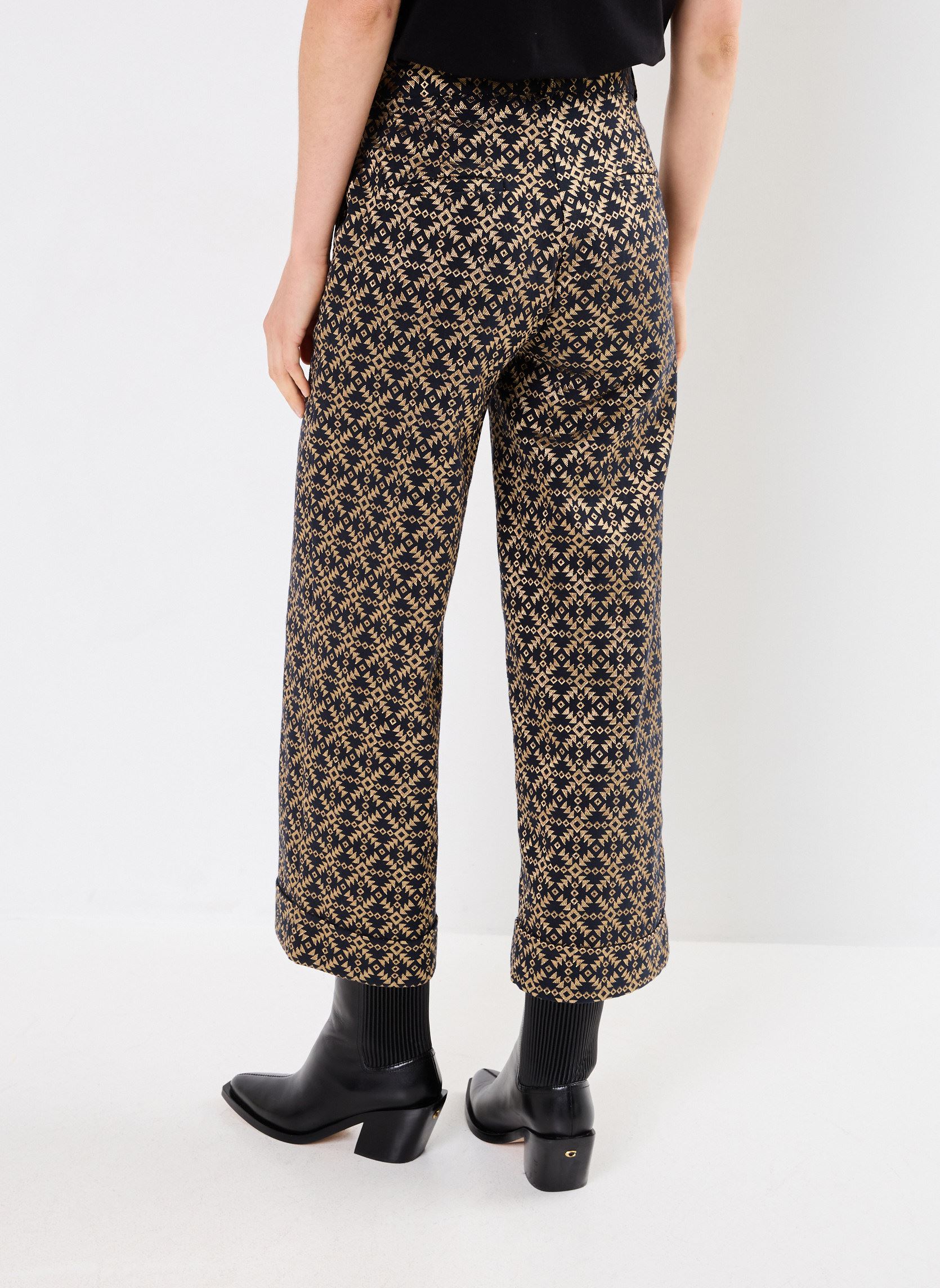 Weite Hosen FI-PA-RONAC-A damen schwarz La Fée Maraboutée Weite Hosen FI-PA-RONAC-A damen schwarz Noir/or