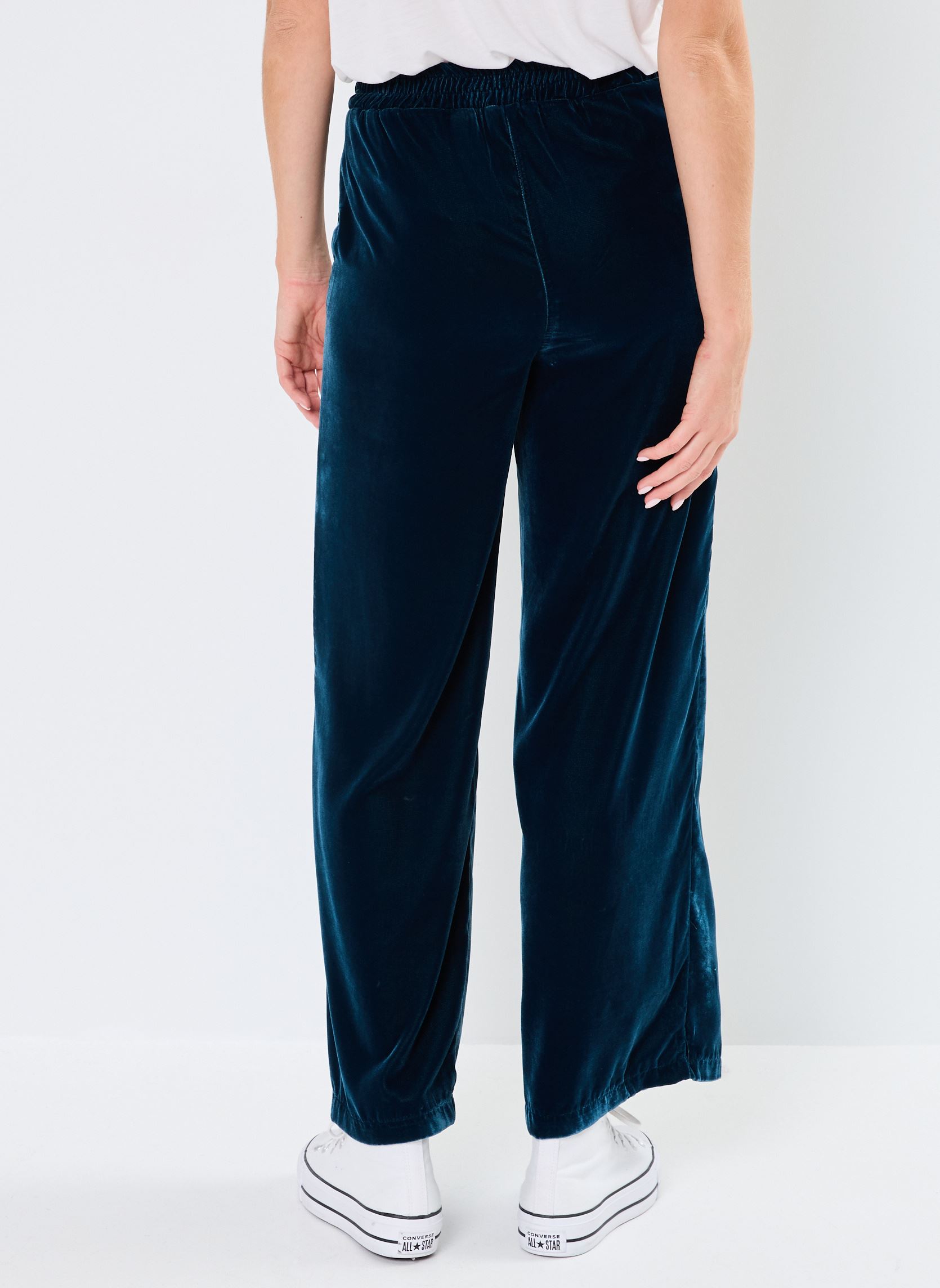 Pantalons larges FI-PA-ZACOA-P femme bleu La Fée Maraboutée Pantalons larges FI-PA-ZACOA-P femme bleu PETROLE