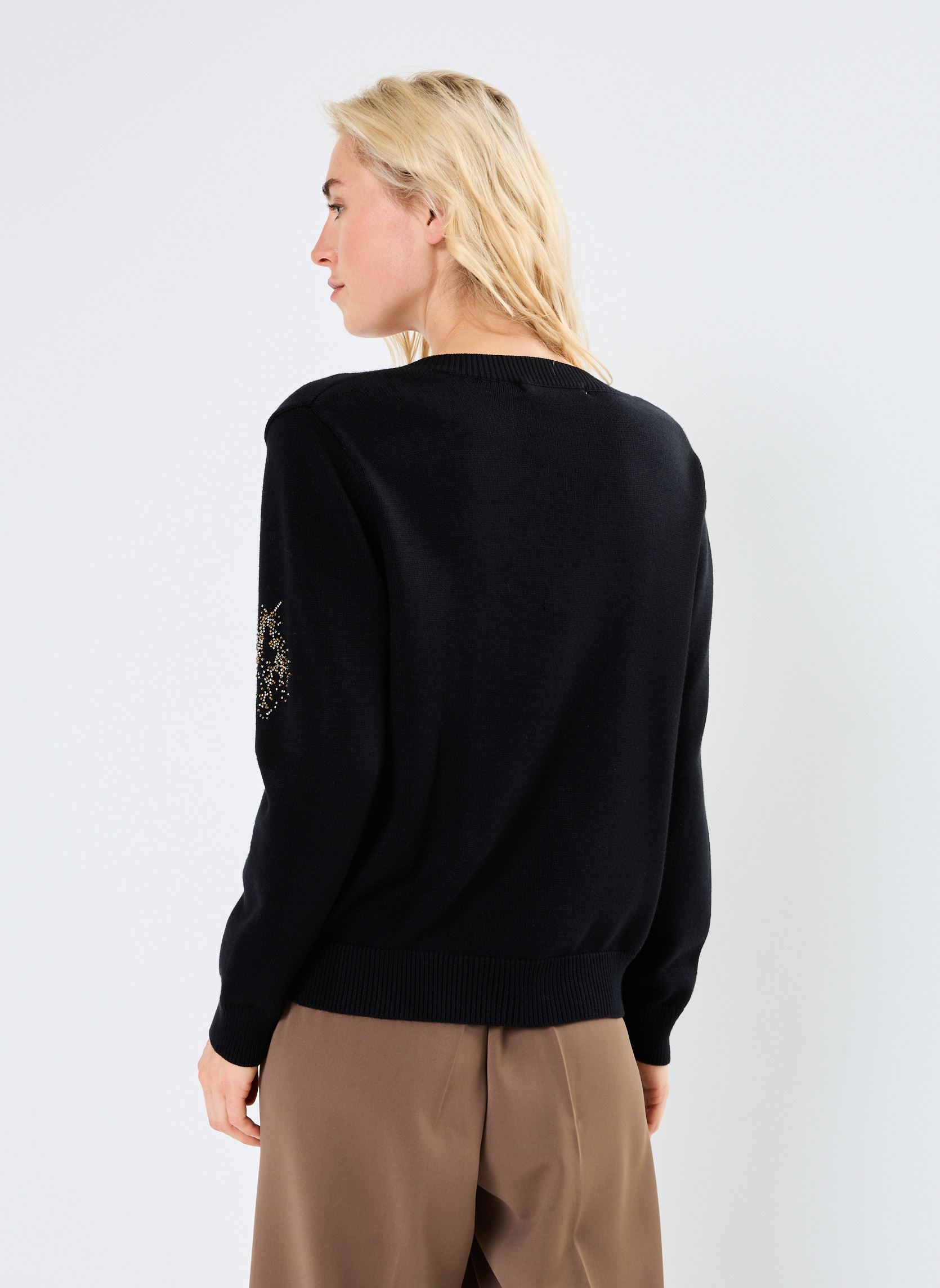 Jerseys FI-PU-ZAZI mujer negro La Fée Maraboutée Jerseys FI-PU-ZAZI mujer negro NOIR