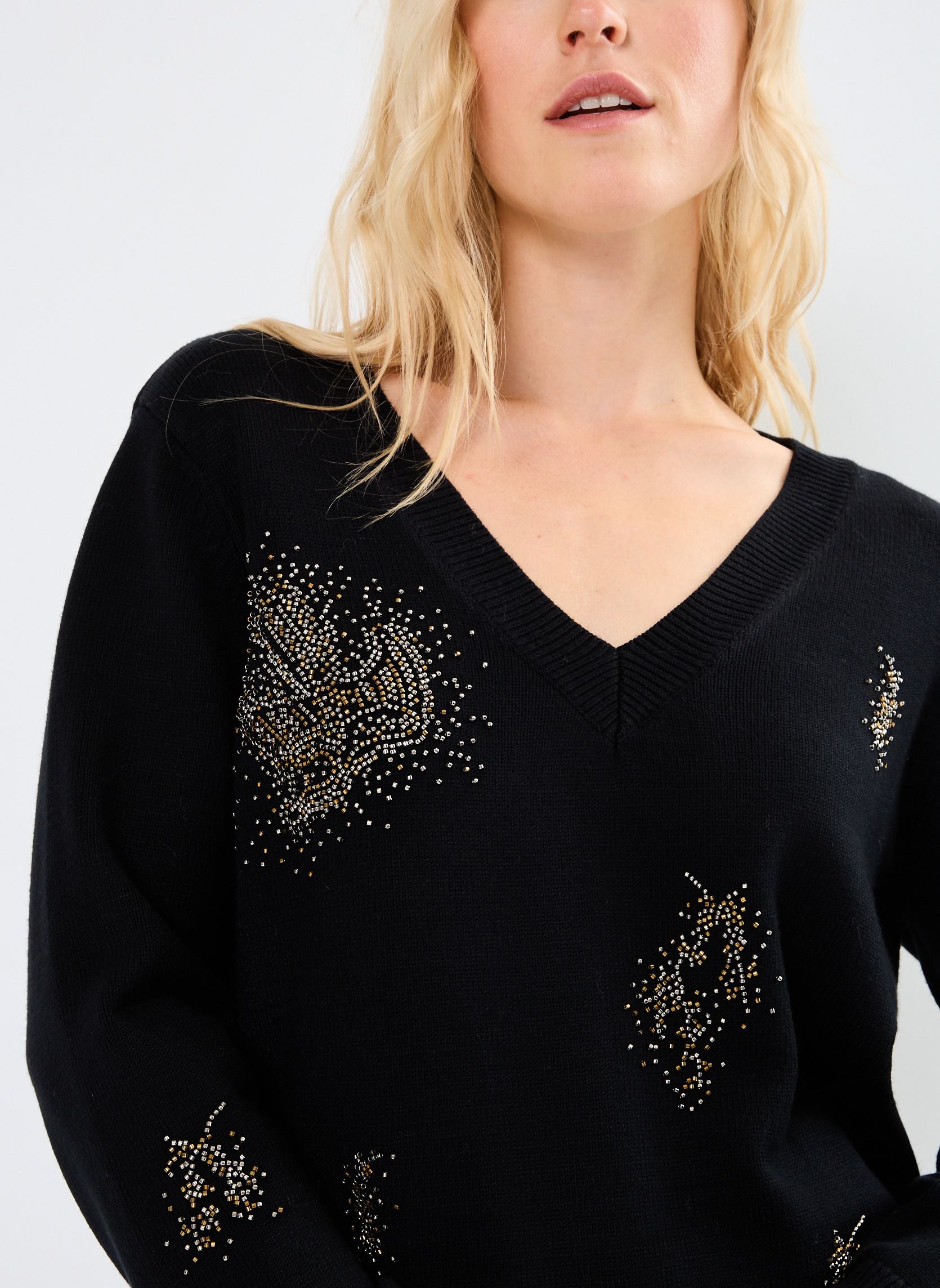 Jerseys FI-PU-ZAZI mujer negro La Fée Maraboutée Jerseys FI-PU-ZAZI mujer negro NOIR