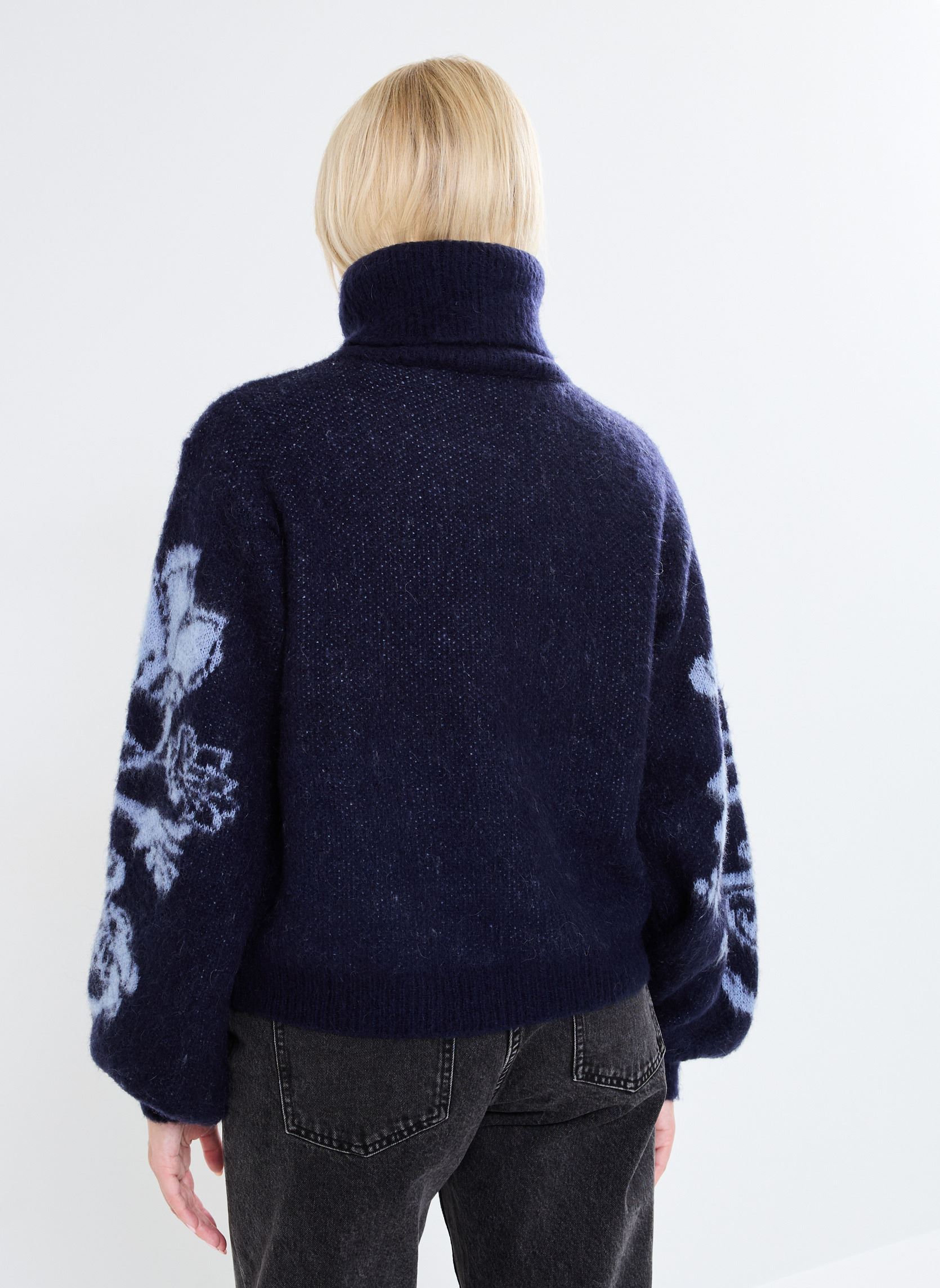 Pulls FI-PU-ZEPICES femme bleu La Fée Maraboutée Pulls FI-PU-ZEPICES femme bleu BLEU NUIT