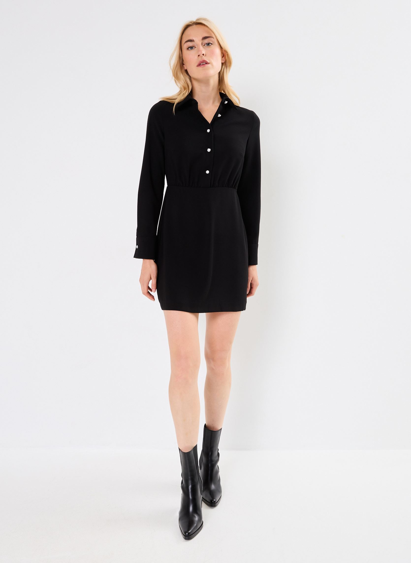Robes FI-RO-ZINA-C femme noir La Fée Maraboutée Robes FI-RO-ZINA-C femme noir NOIR