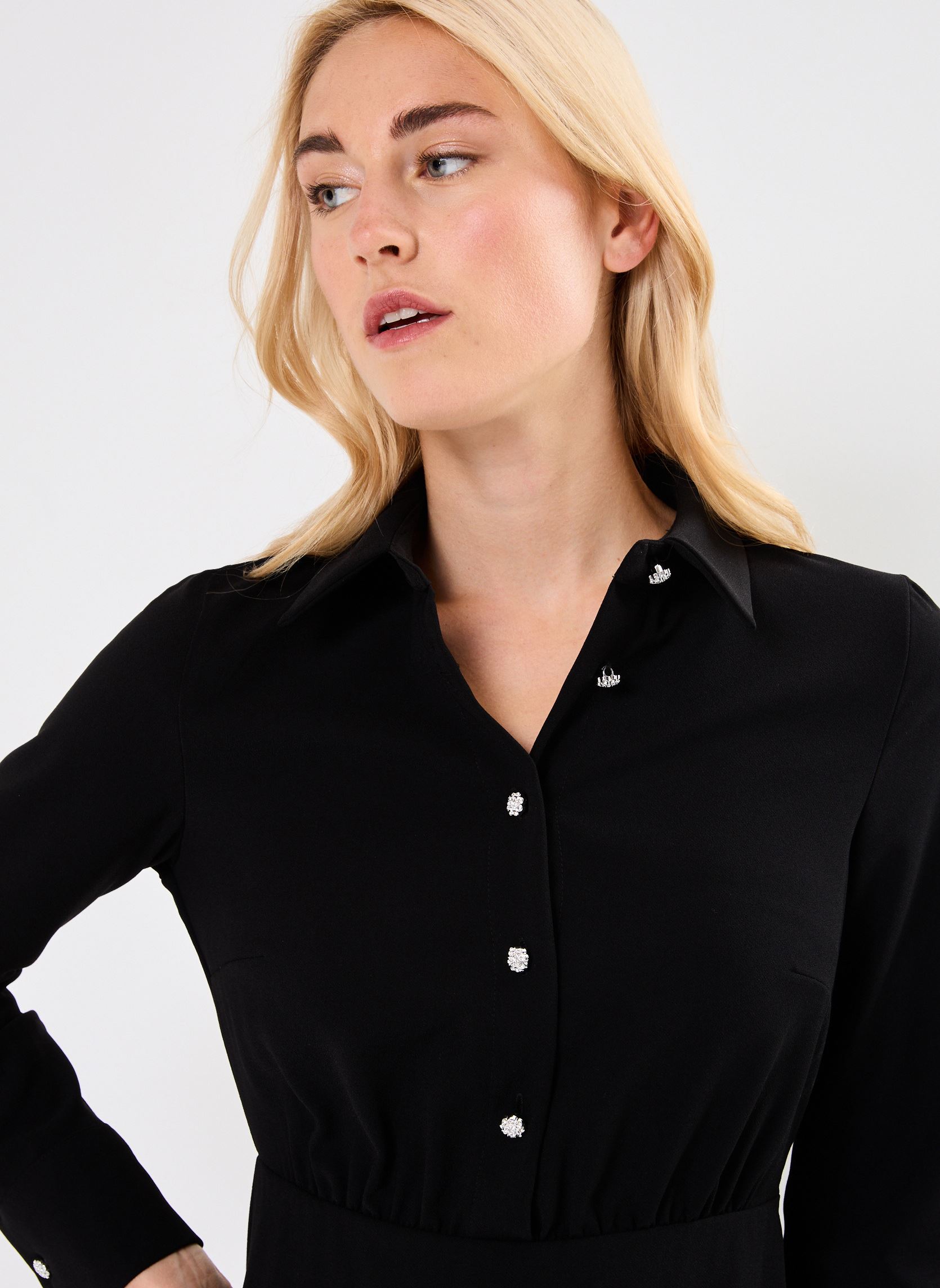 Robes FI-RO-ZINA-C femme noir La Fée Maraboutée Robes FI-RO-ZINA-C femme noir NOIR