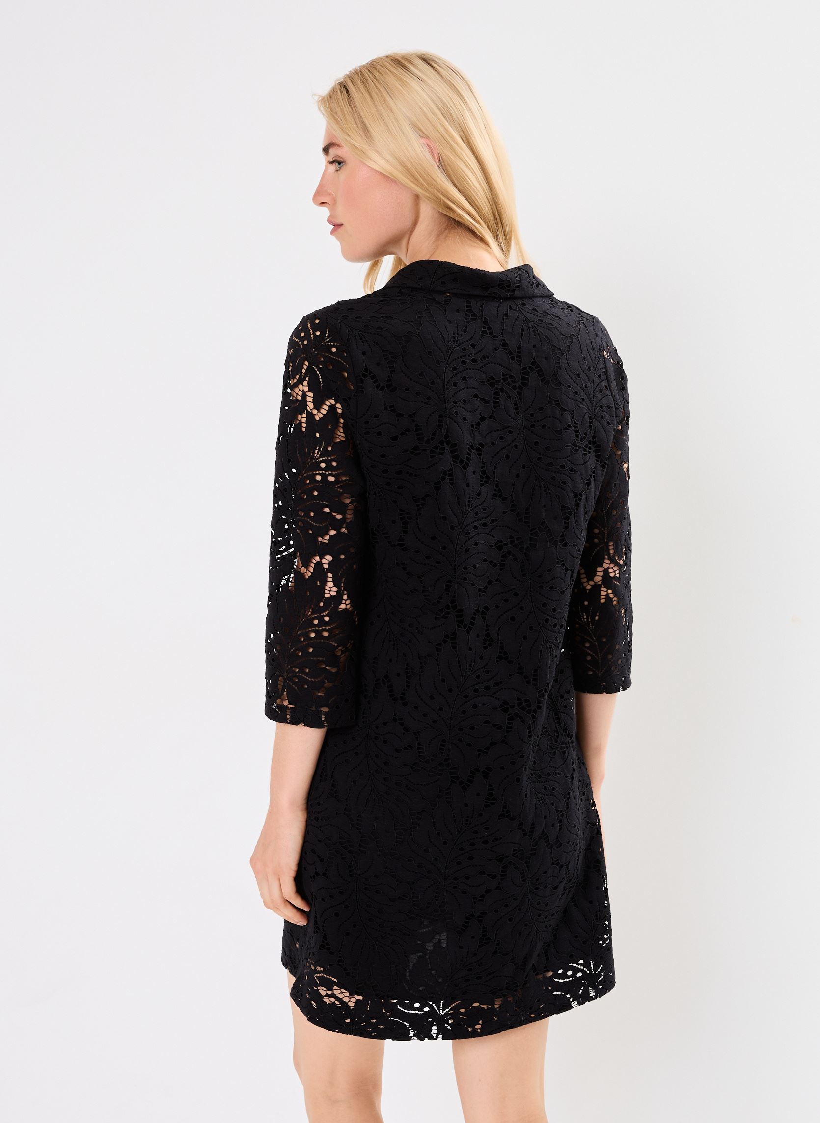 Robes FI-RO-ZIVON-L femme noir La Fée Maraboutée Robes FI-RO-ZIVON-L femme noir NOIR