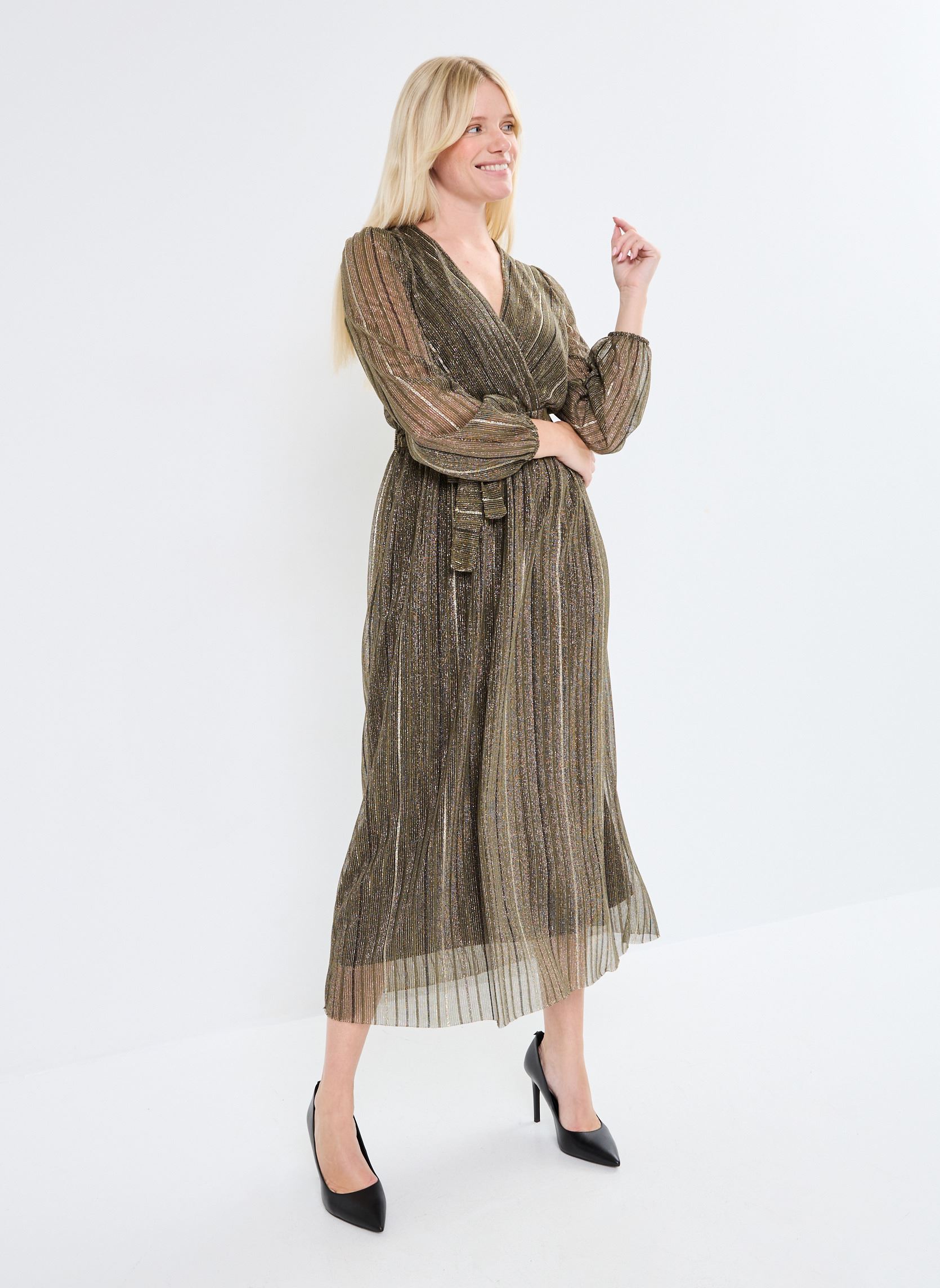 Robes longues FI-RO-ZUMAYA-M femme vert La Fée Maraboutée Robes longues FI-RO-ZUMAYA-M femme vert Kaki