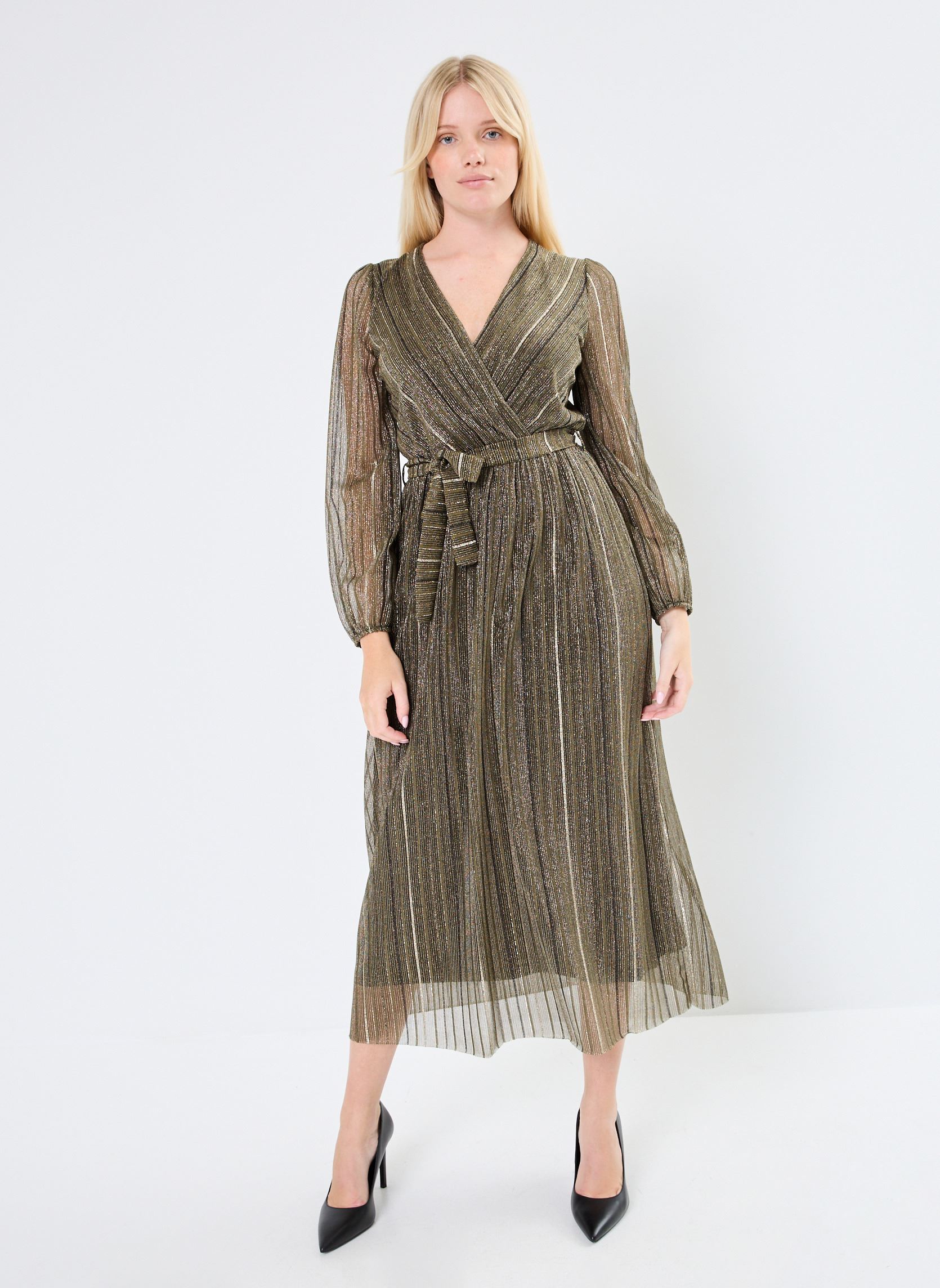 Robes longues FI-RO-ZUMAYA-M femme vert La Fée Maraboutée Robes longues FI-RO-ZUMAYA-M femme vert Kaki