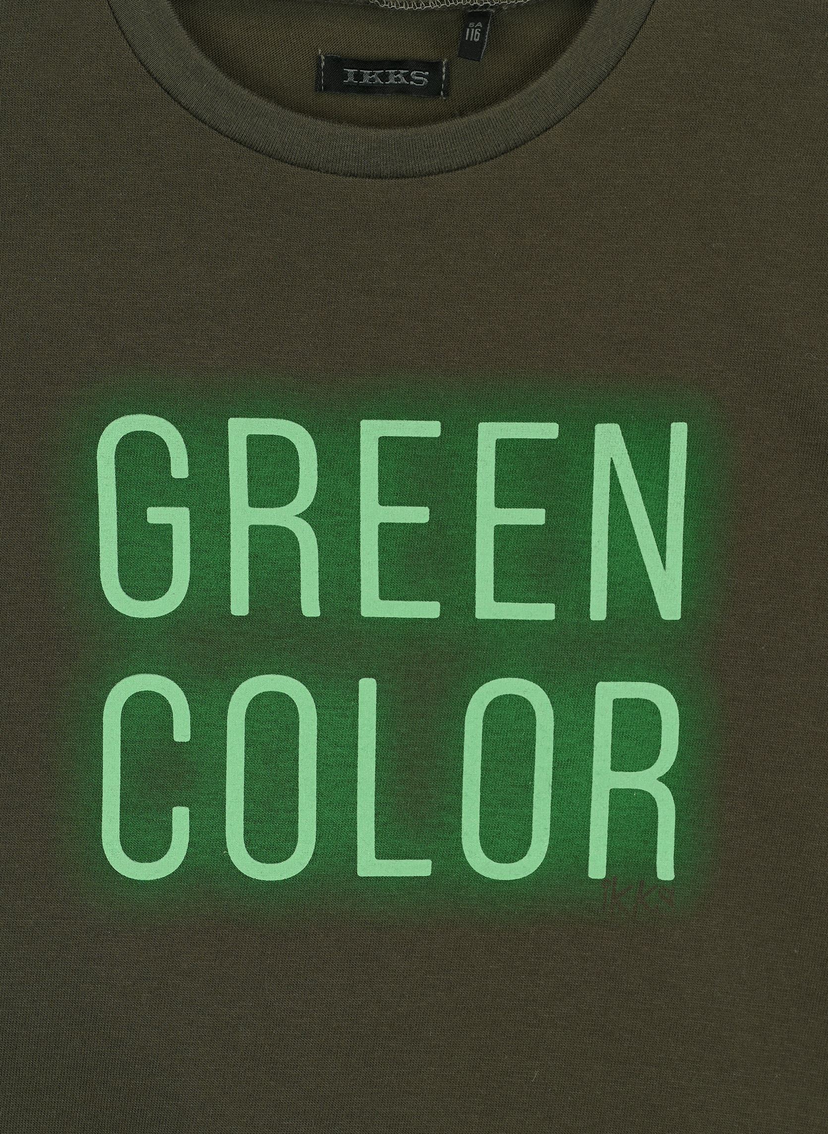 Tee-shirts manches longues XZ10193 garçon vert IKKS JUNIOR Tee-shirts manches longues XZ10193 garçon vert 57-BRONZE