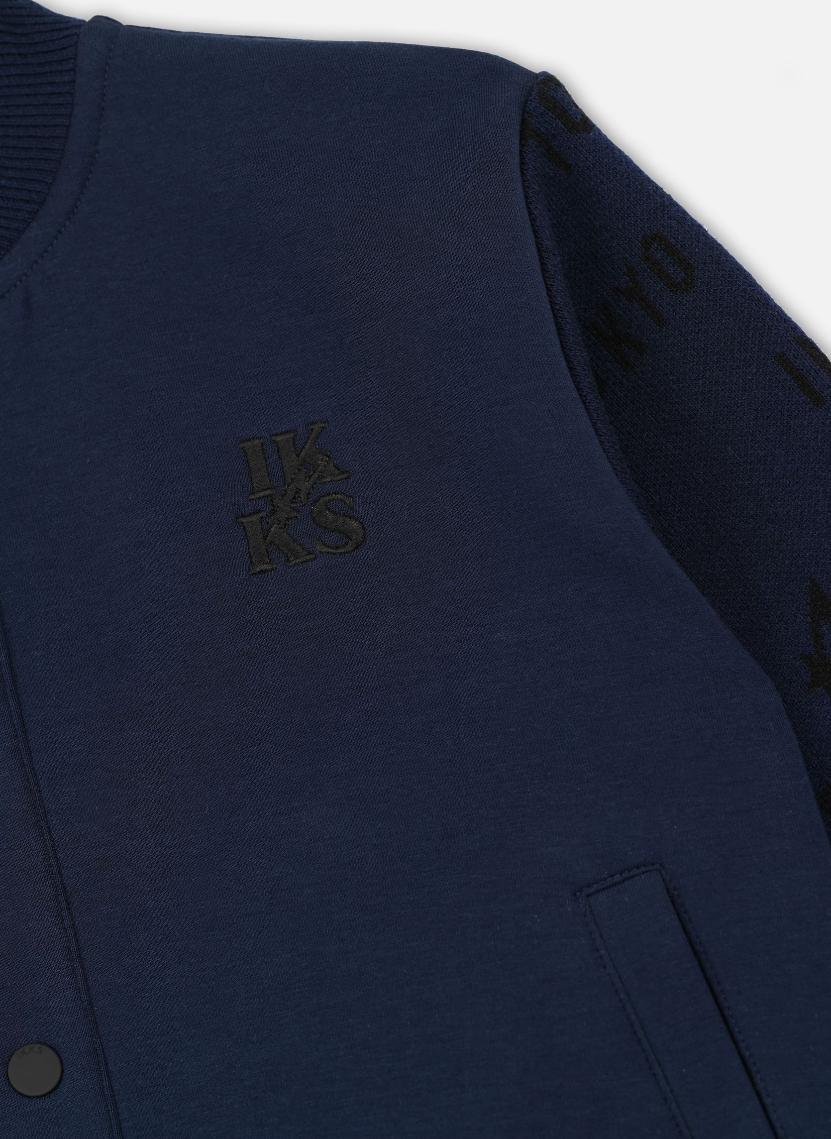 Gilets XZ17003 garçon bleu IKKS JUNIOR Gilets XZ17003 garçon bleu 49-NAVY FONCÉ