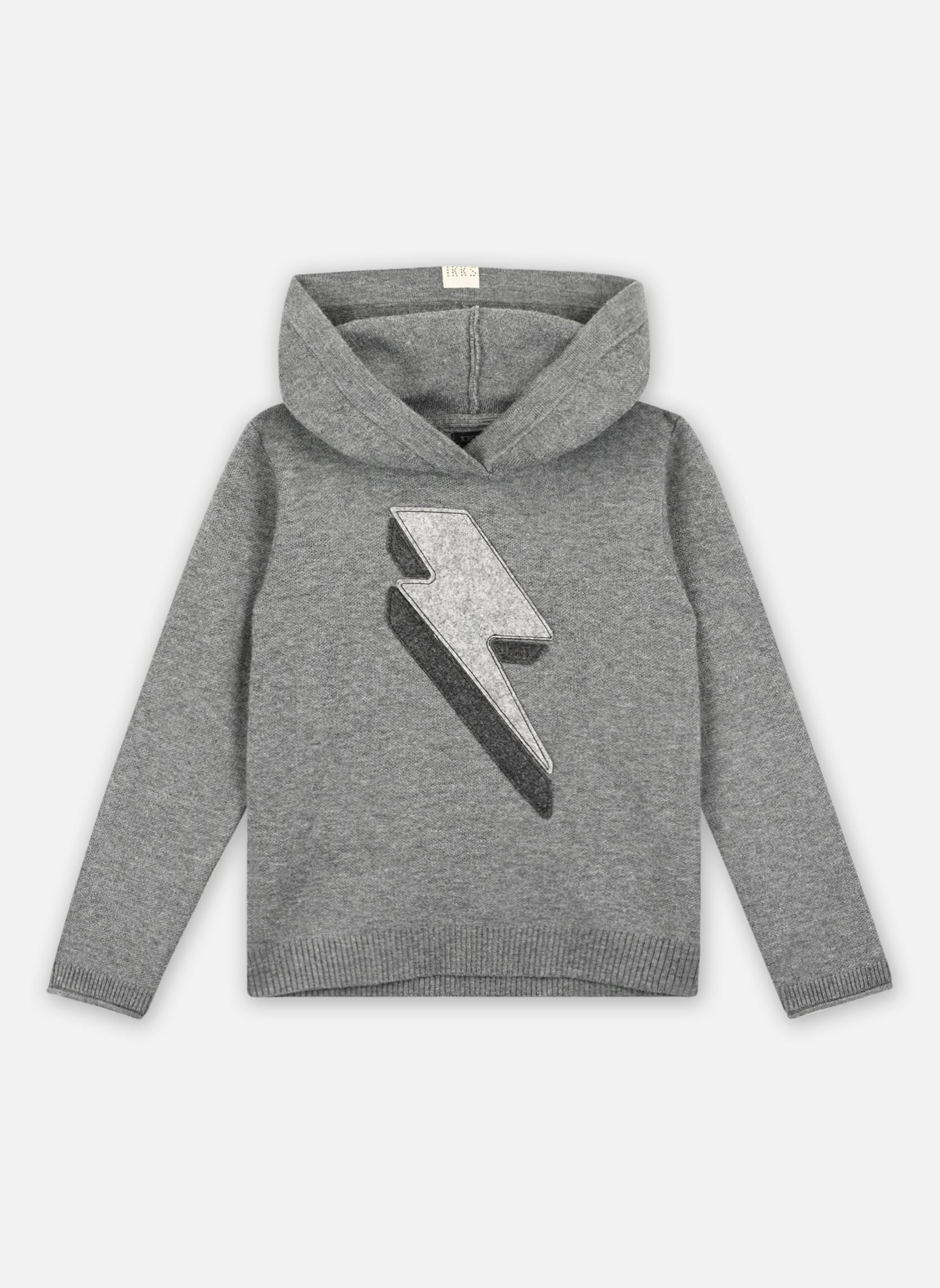 Kapuzenpullover XZ18013 jungen grau IKKS JUNIOR Kapuzenpullover XZ18013 jungen grau 27-MÉLANGE DARK GREY