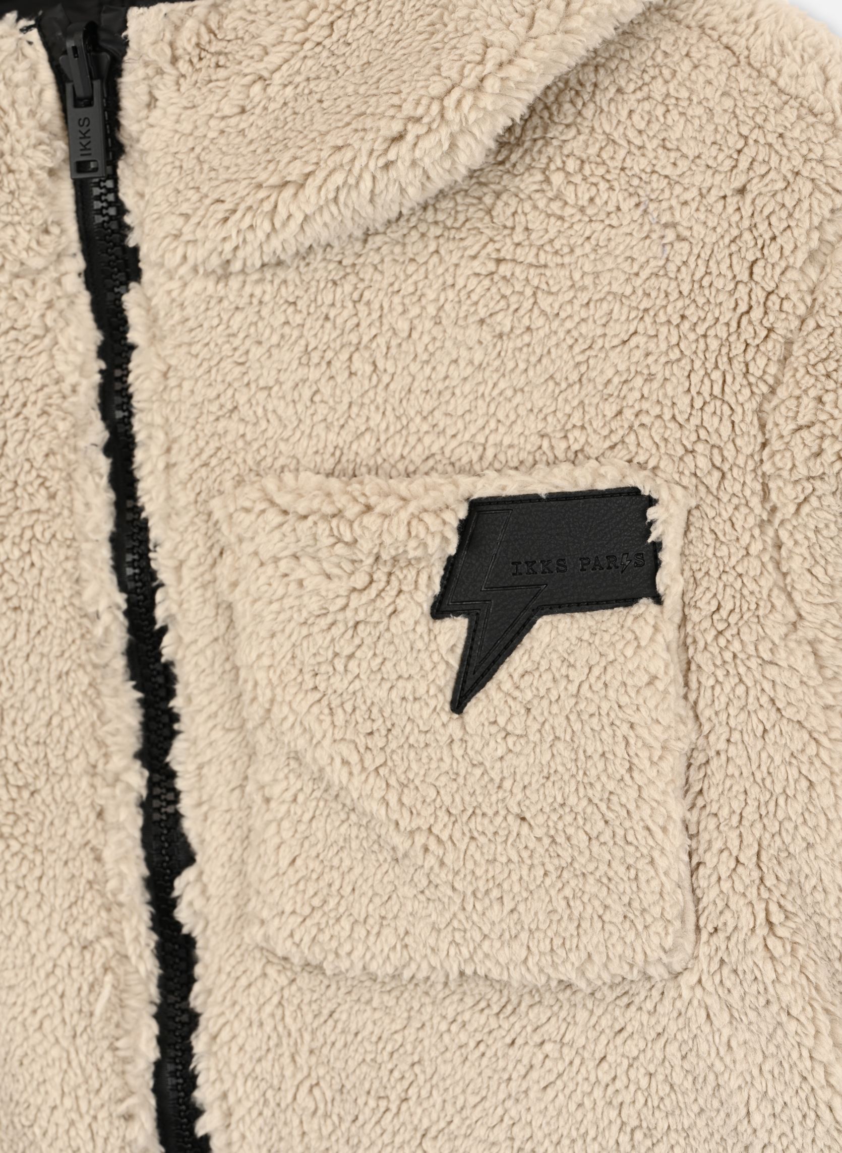 Vestes XZ41093 garçon beige IKKS JUNIOR Vestes XZ41093 garçon beige 06-MASTIC/NOIR