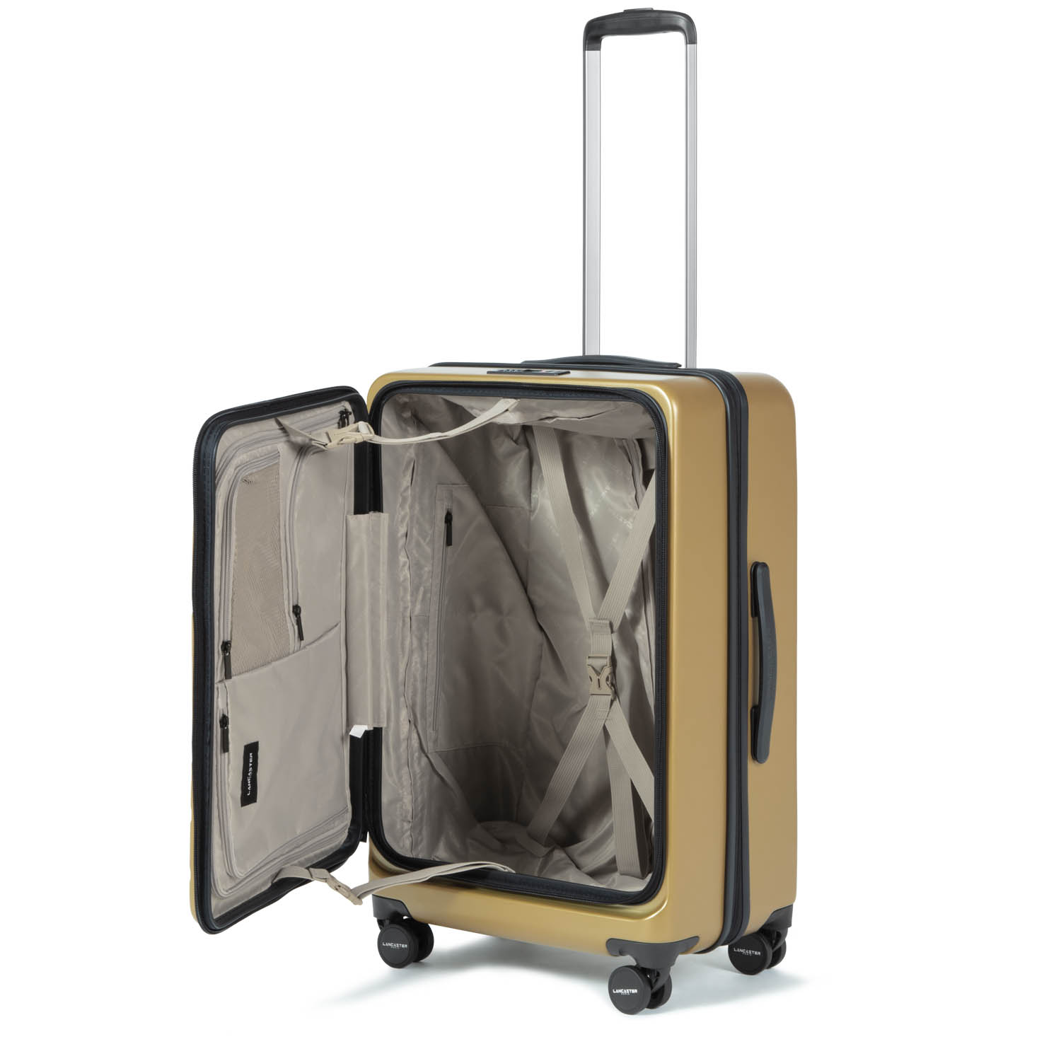 Valises cabine CDG femme or et bronze Lancaster Valises cabine CDG femme or et bronze Or