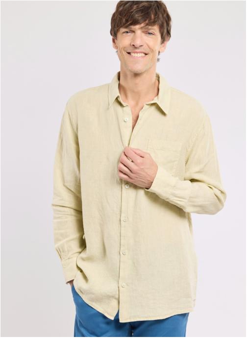 Armor Lux Chemises Chemise 42228 blanc homme beige