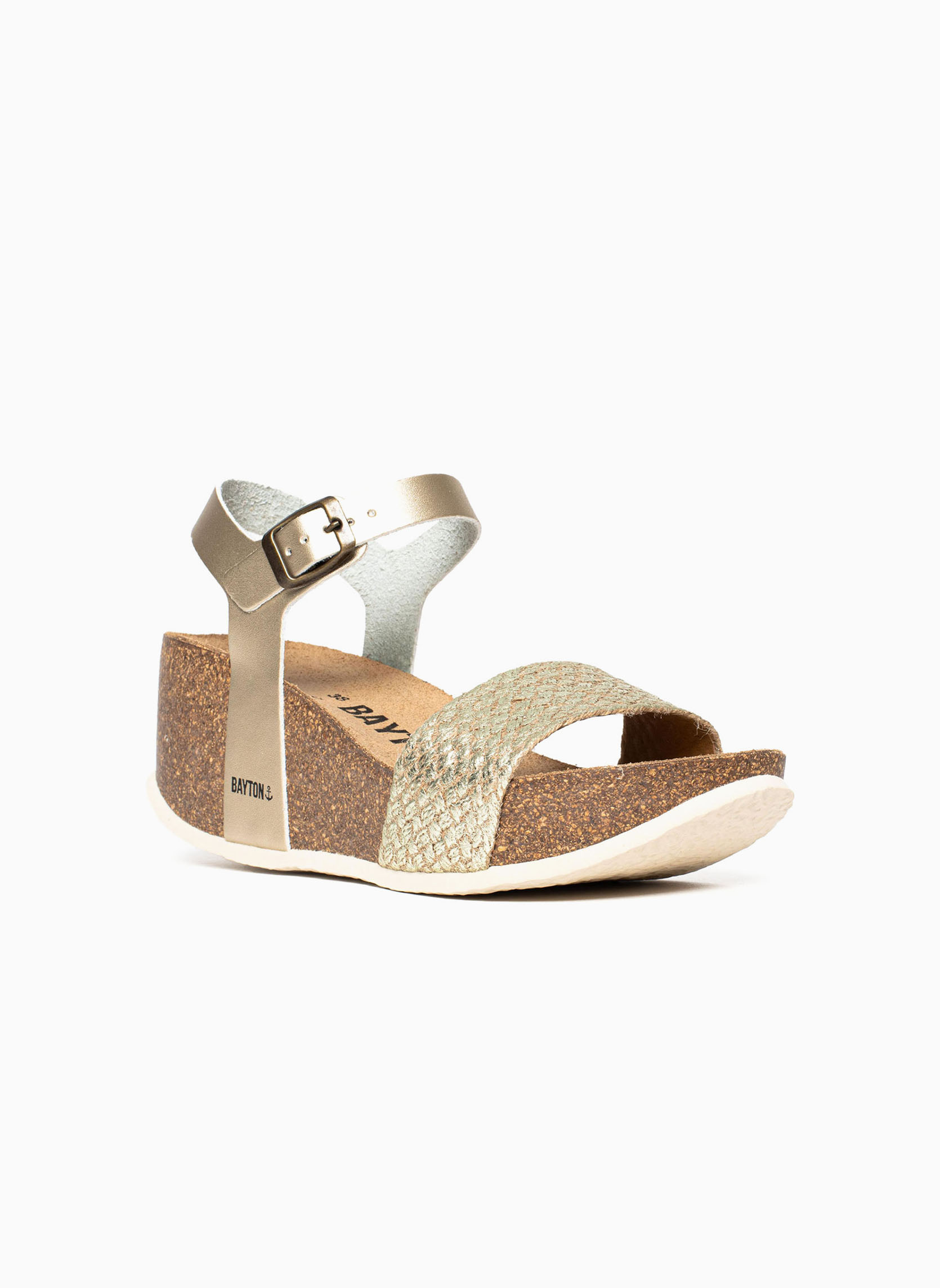 Sandales TOLEDO femme or et bronze Bayton Sandales TOLEDO femme or et bronze Or