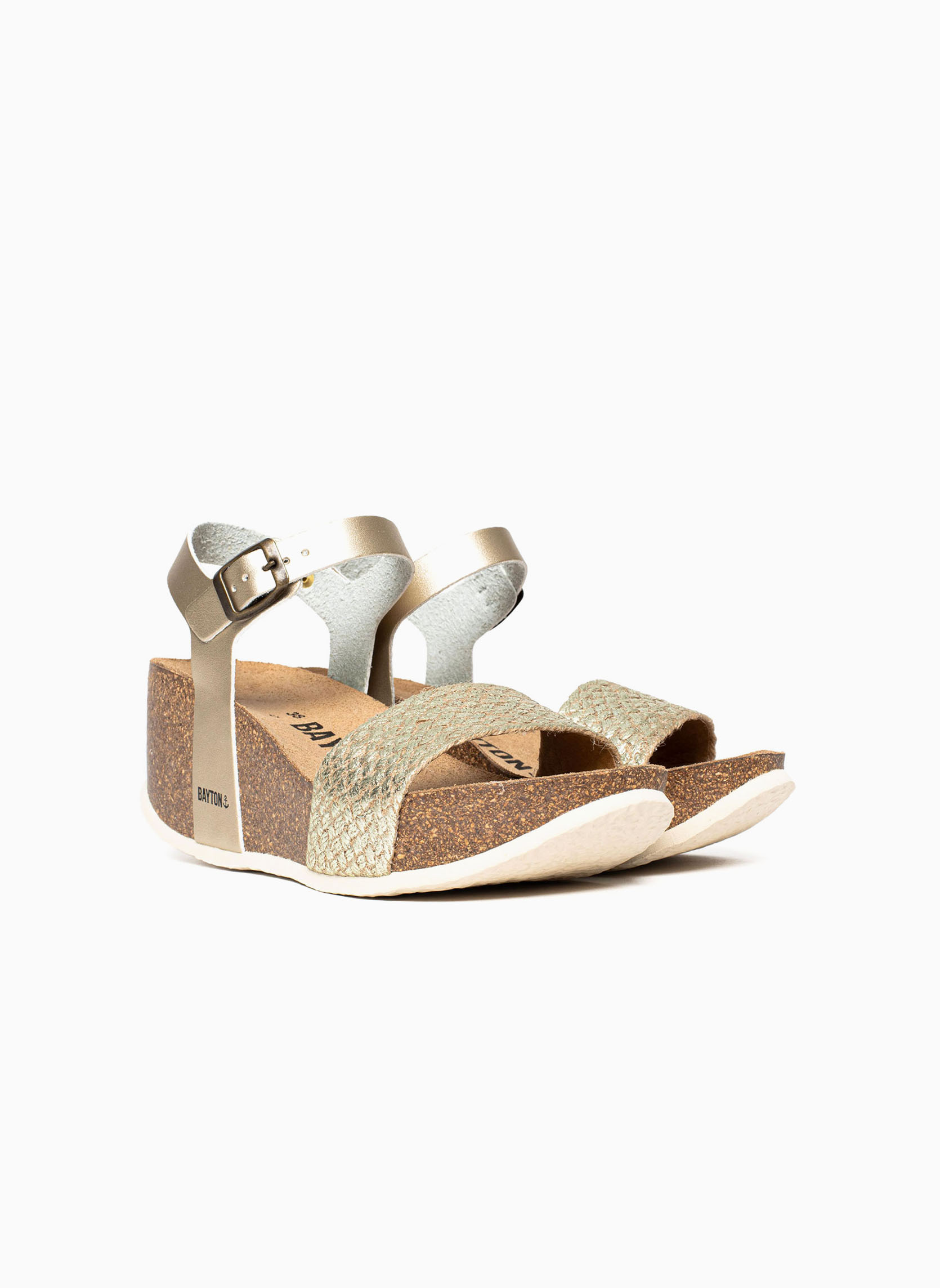 Sandales TOLEDO femme or et bronze Bayton Sandales TOLEDO femme or et bronze Or