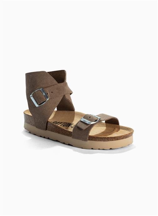 Bayton Sandales en cuir DUBBO femme marron