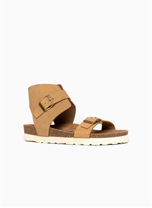 Bayton Sandales en cuir DUBBO femme marron