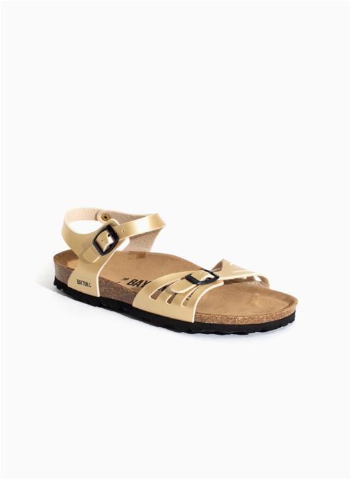 Bayton Sandales EOS femme or et bronze