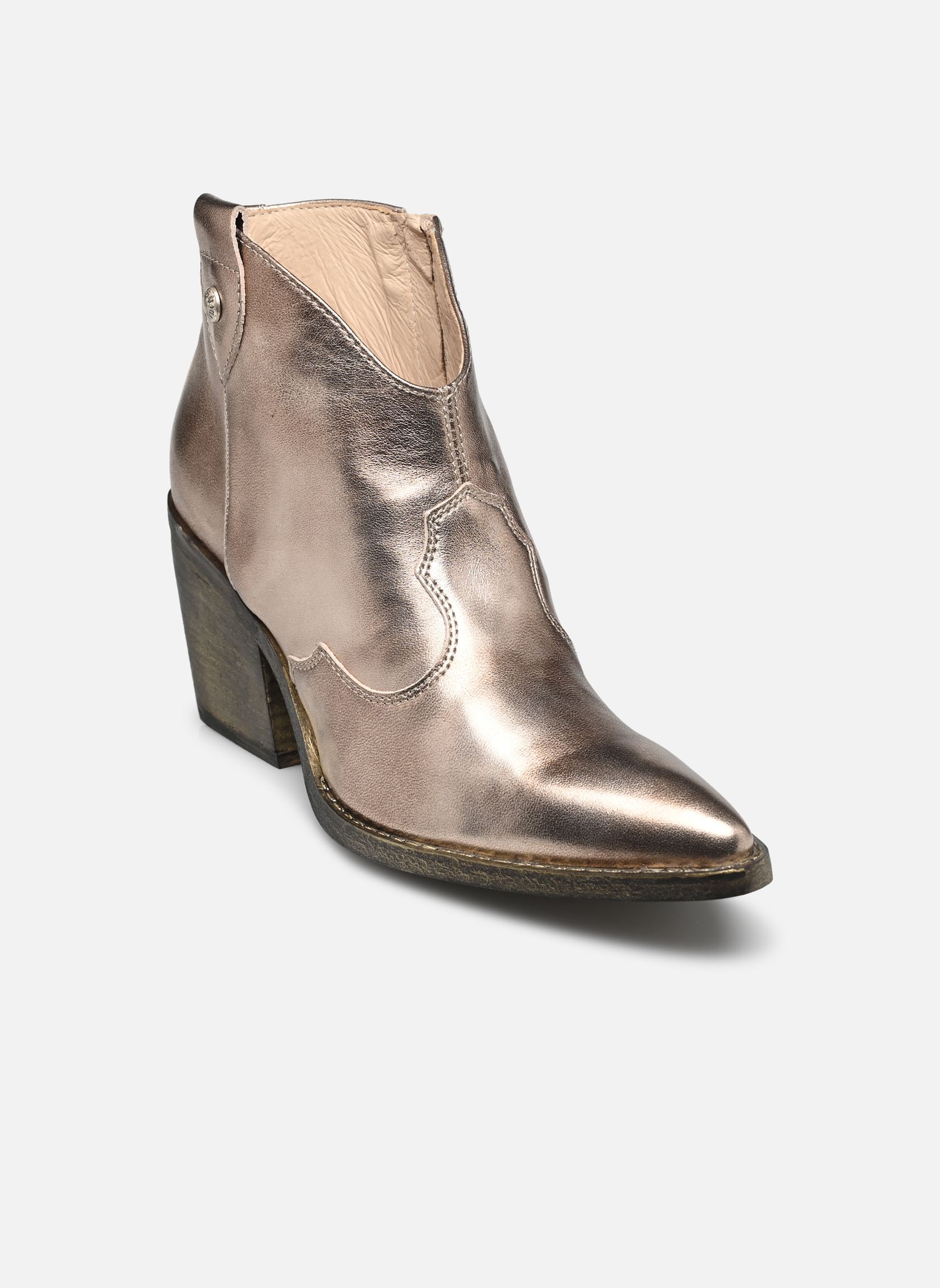Botines tipo vaquero E409790D mujer oro y bronce NeroGiardini Botines tipo vaquero E409790D mujer oro y bronce BRONZE
