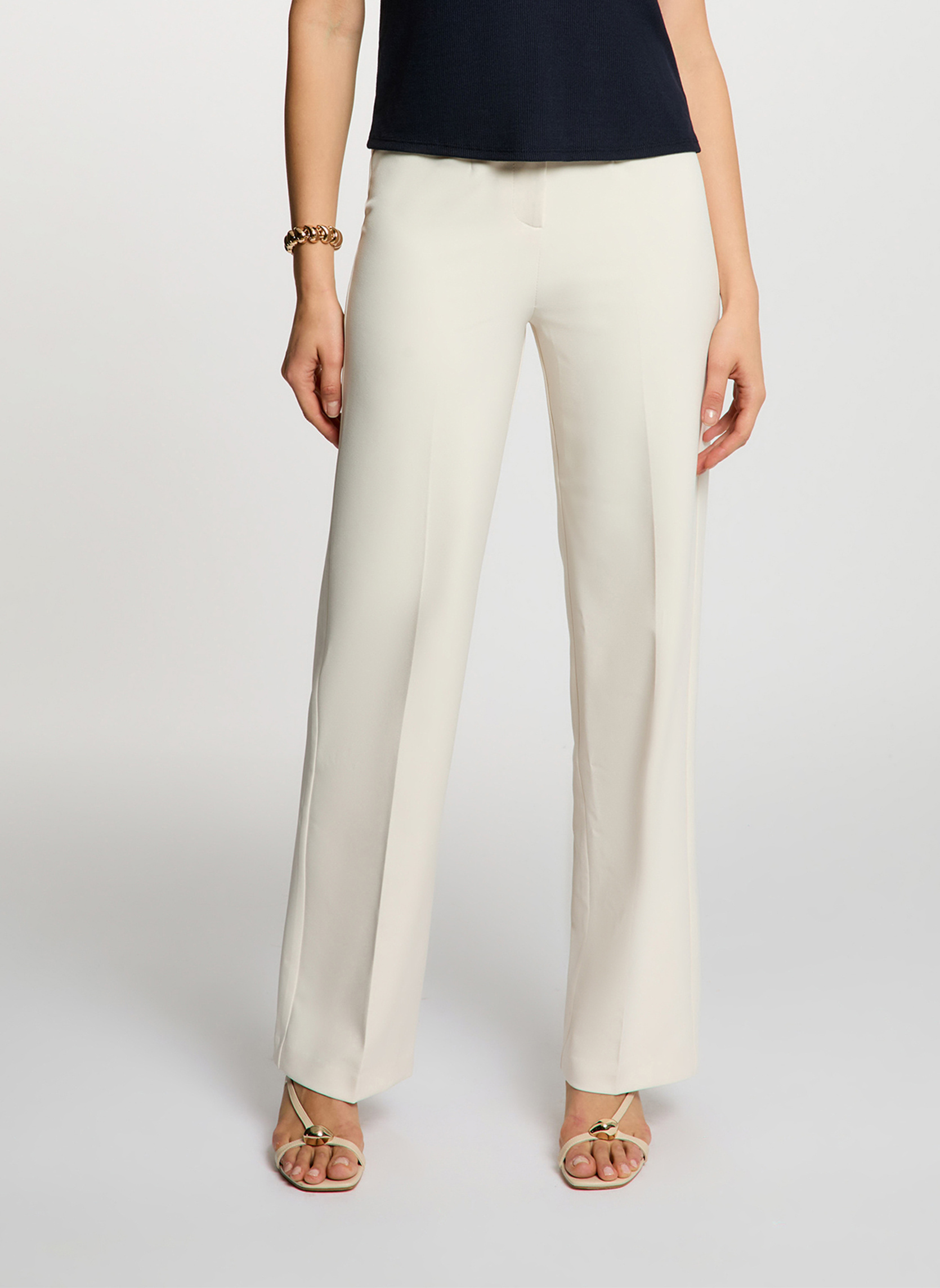 Pantalons droit 242-POYA.F femme beige Morgan Pantalons droit 242-POYA.F femme beige Beige