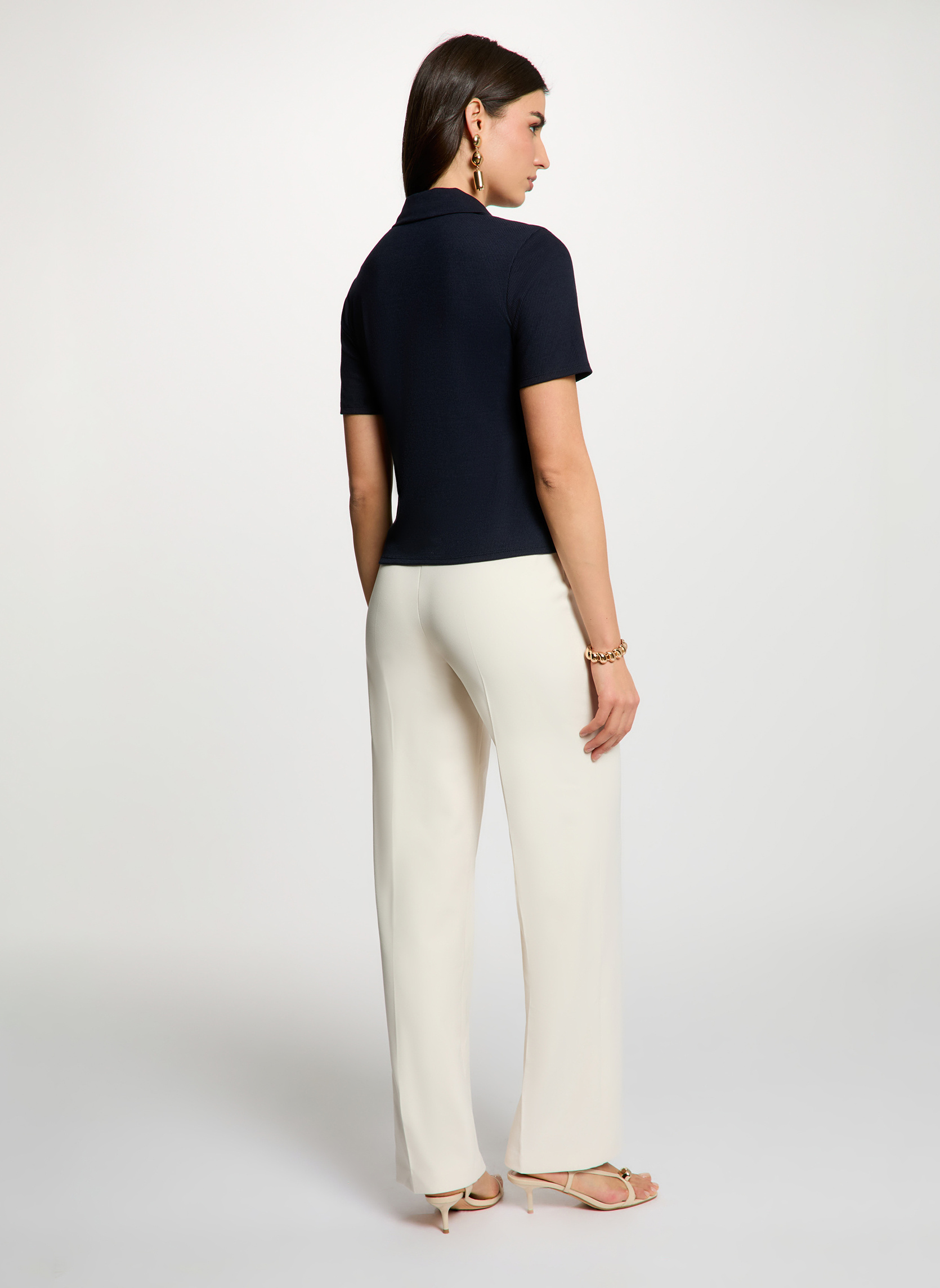 Pantalons droit 242-POYA.F femme beige Morgan Pantalons droit 242-POYA.F femme beige Beige