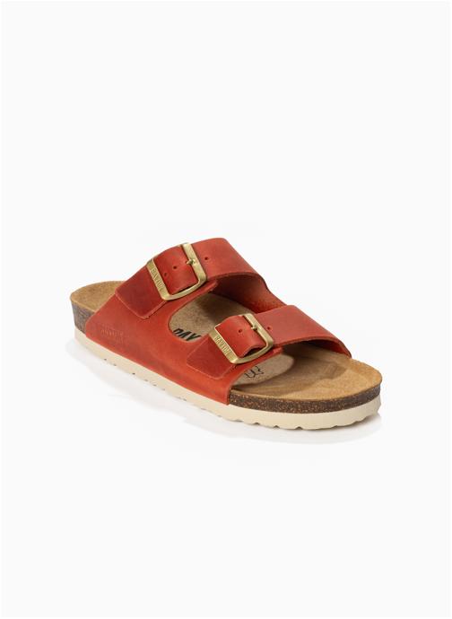 Bayton Mules Sandales en cuir ATLAS pour femme Orange femme orange