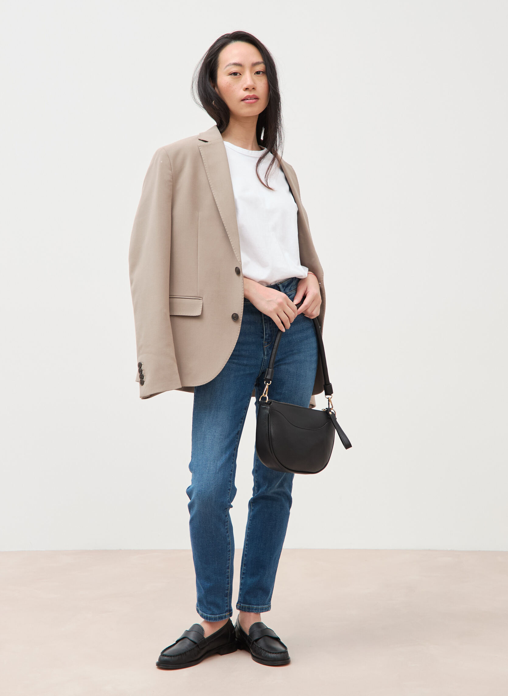 Jeans droit Jeans slim - SEOUL-CLEM1C femme bleu Bonobo Jeans droit Jeans slim - SEOUL-CLEM1C femme bleu Bleu foncé
