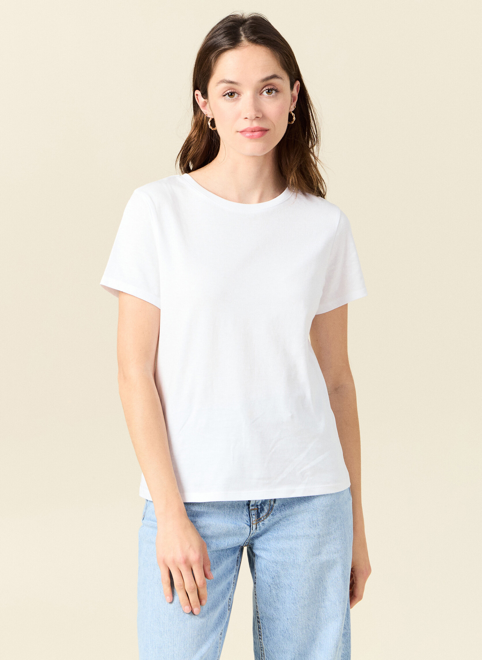 Tee-shirts T-shirts manches courtes - BFITCOUF2 femme blanc Bonobo Tee-shirts T-shirts manches courtes - BFITCOUF2 femme blanc Blanc