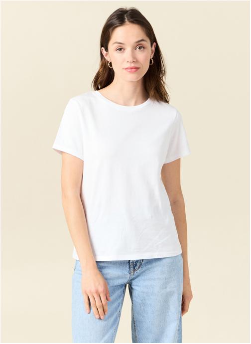 Bonobo Tee-shirts BFITCOUF2 femme blanc