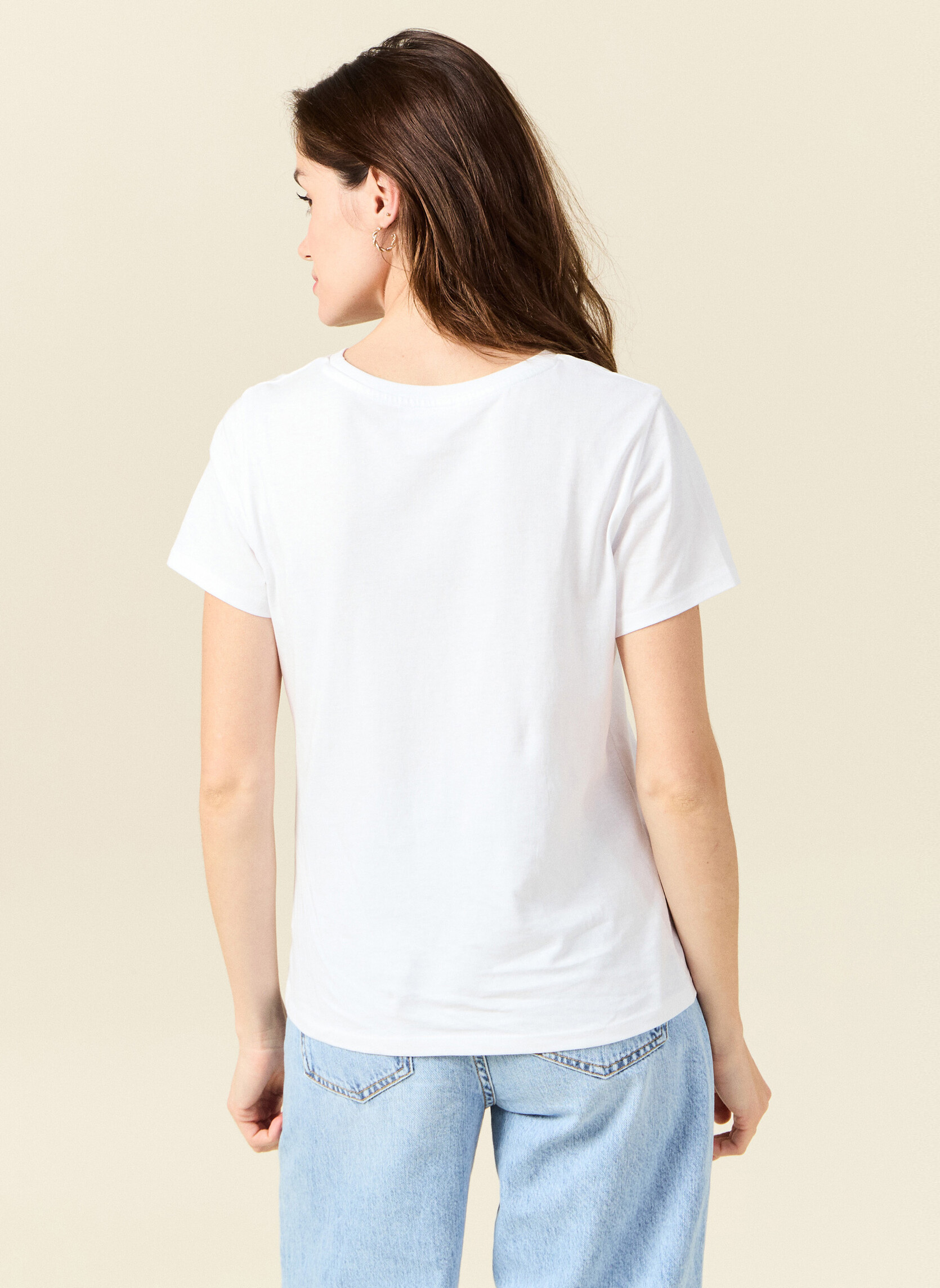 Tee-shirts T-shirts manches courtes - BFITCOUF2 femme blanc Bonobo Tee-shirts T-shirts manches courtes - BFITCOUF2 femme blanc Blanc