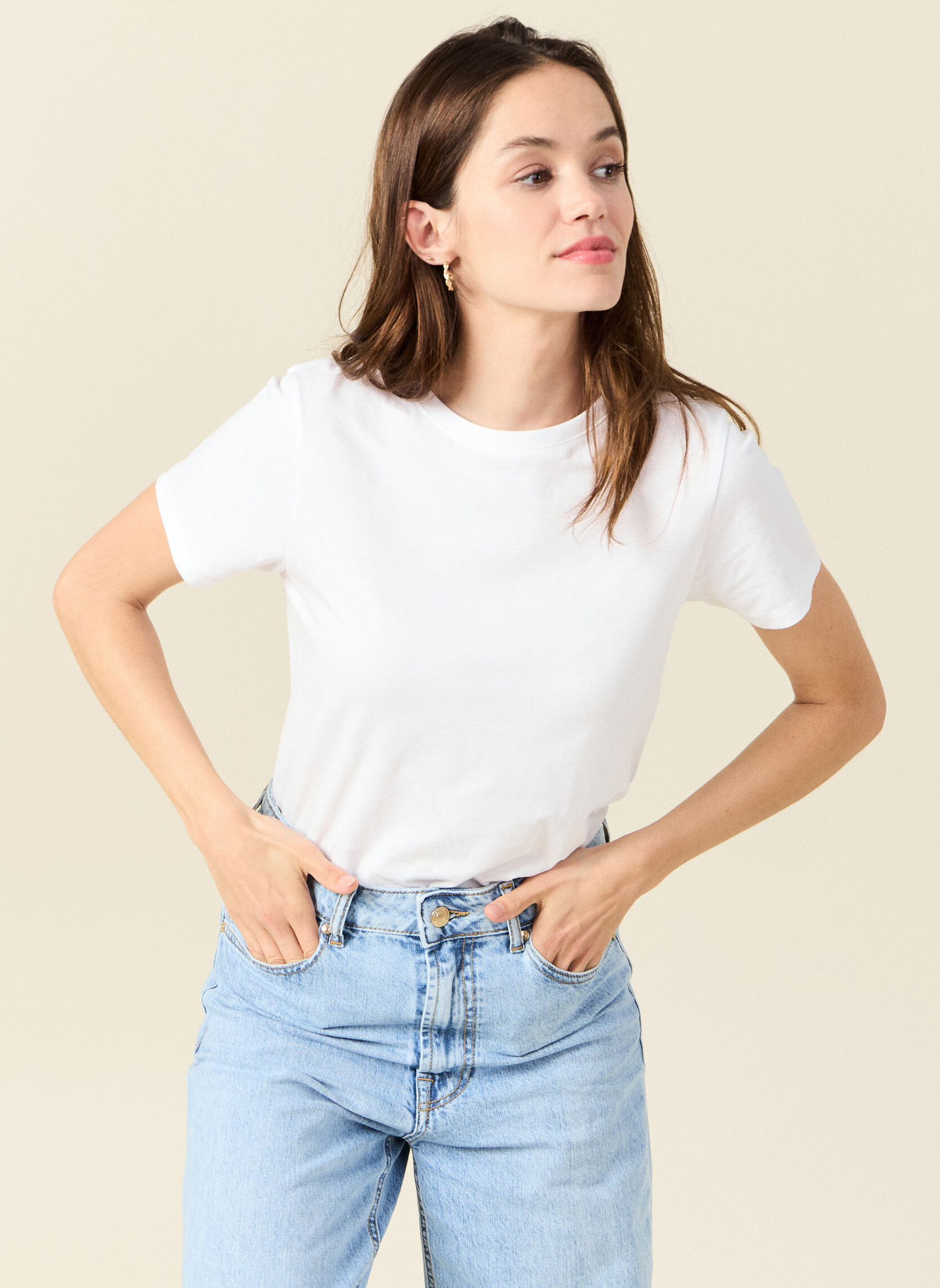 Tee-shirts T-shirts manches courtes - BFITCOUF2 femme blanc Bonobo Tee-shirts T-shirts manches courtes - BFITCOUF2 femme blanc Blanc