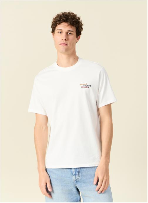 Bonobo Tee-shirts TEEHARPRINH homme blanc