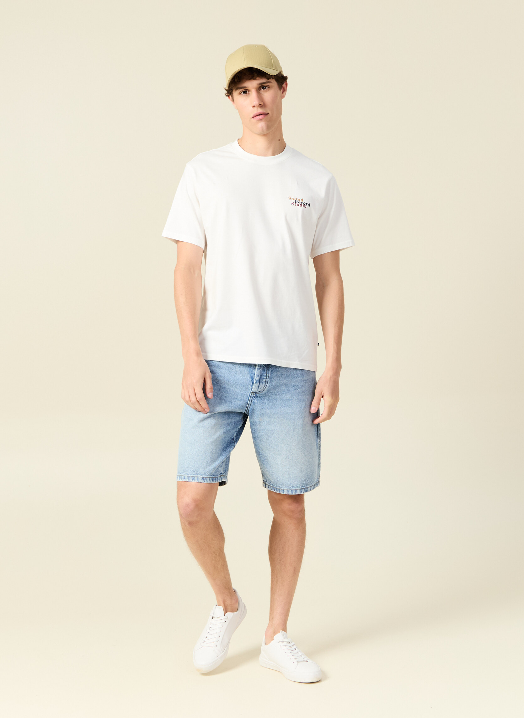 Tee-shirts TEEHARPRINH homme blanc Bonobo Tee-shirts TEEHARPRINH homme blanc Blanc