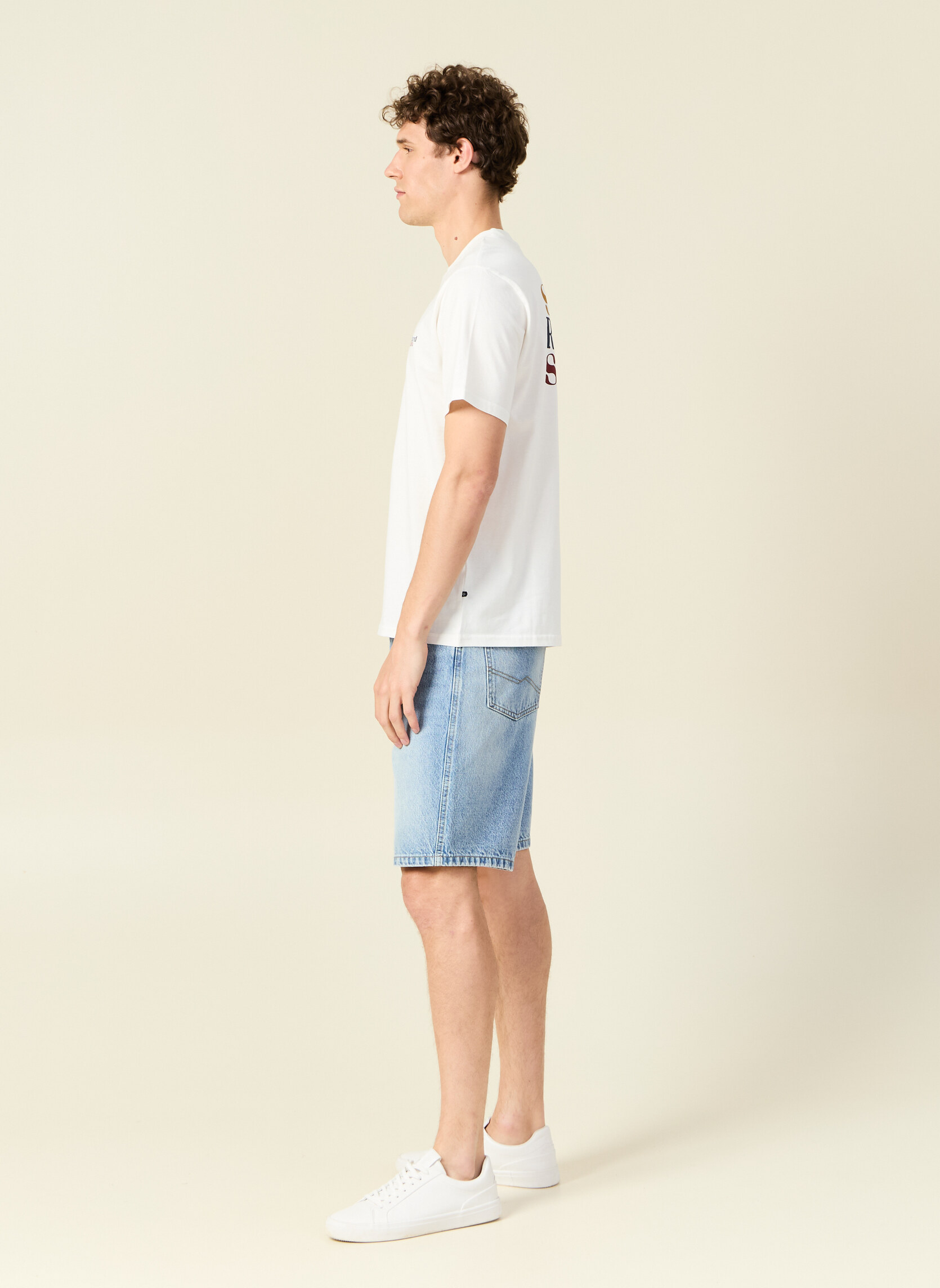 Tee-shirts TEEHARPRINH homme blanc Bonobo Tee-shirts TEEHARPRINH homme blanc Blanc