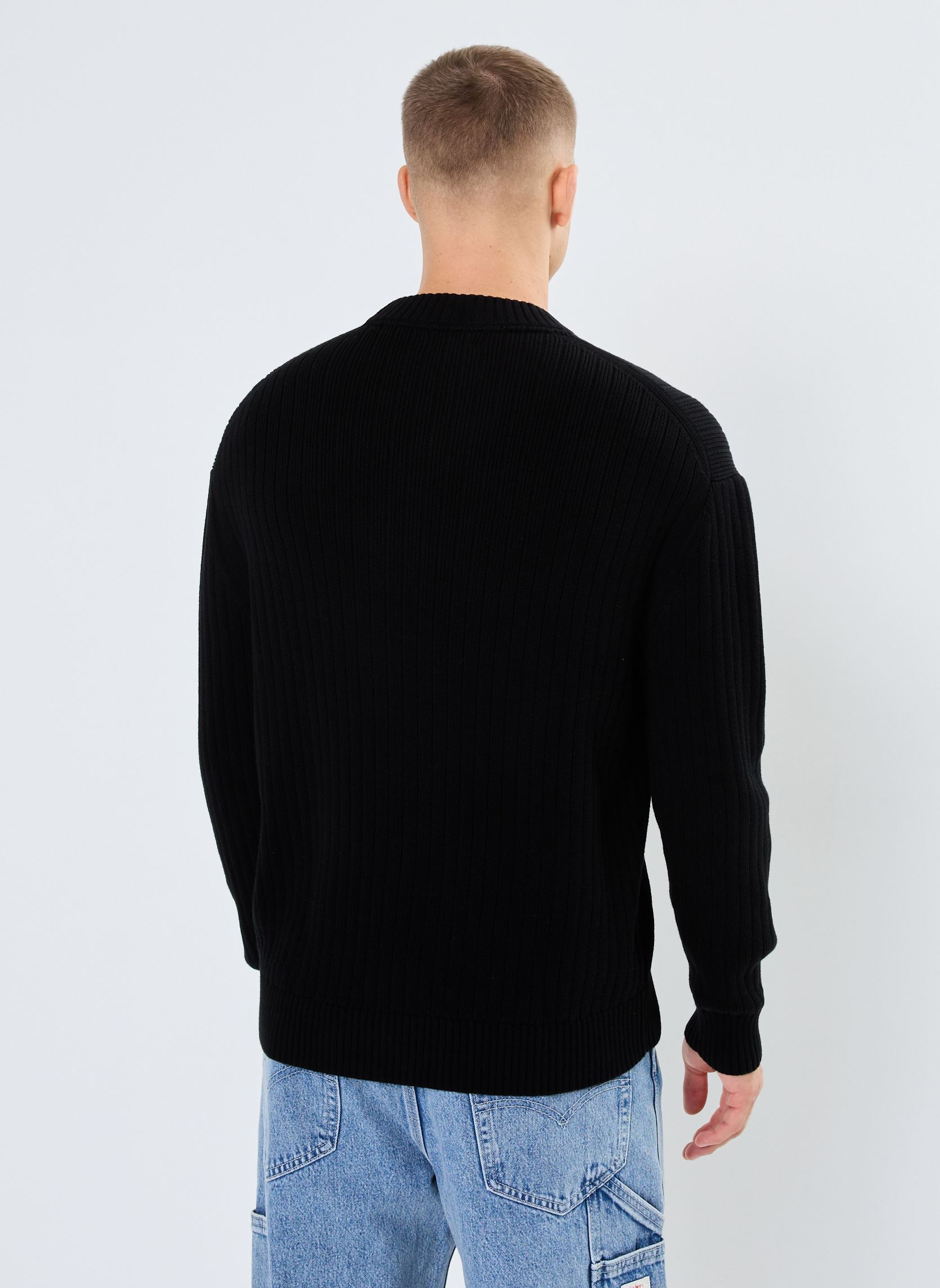 Pullover Linear Sweater J30J326193 herren schwarz Calvin Klein Jeans Pullover Linear Sweater J30J326193 herren schwarz BLACK