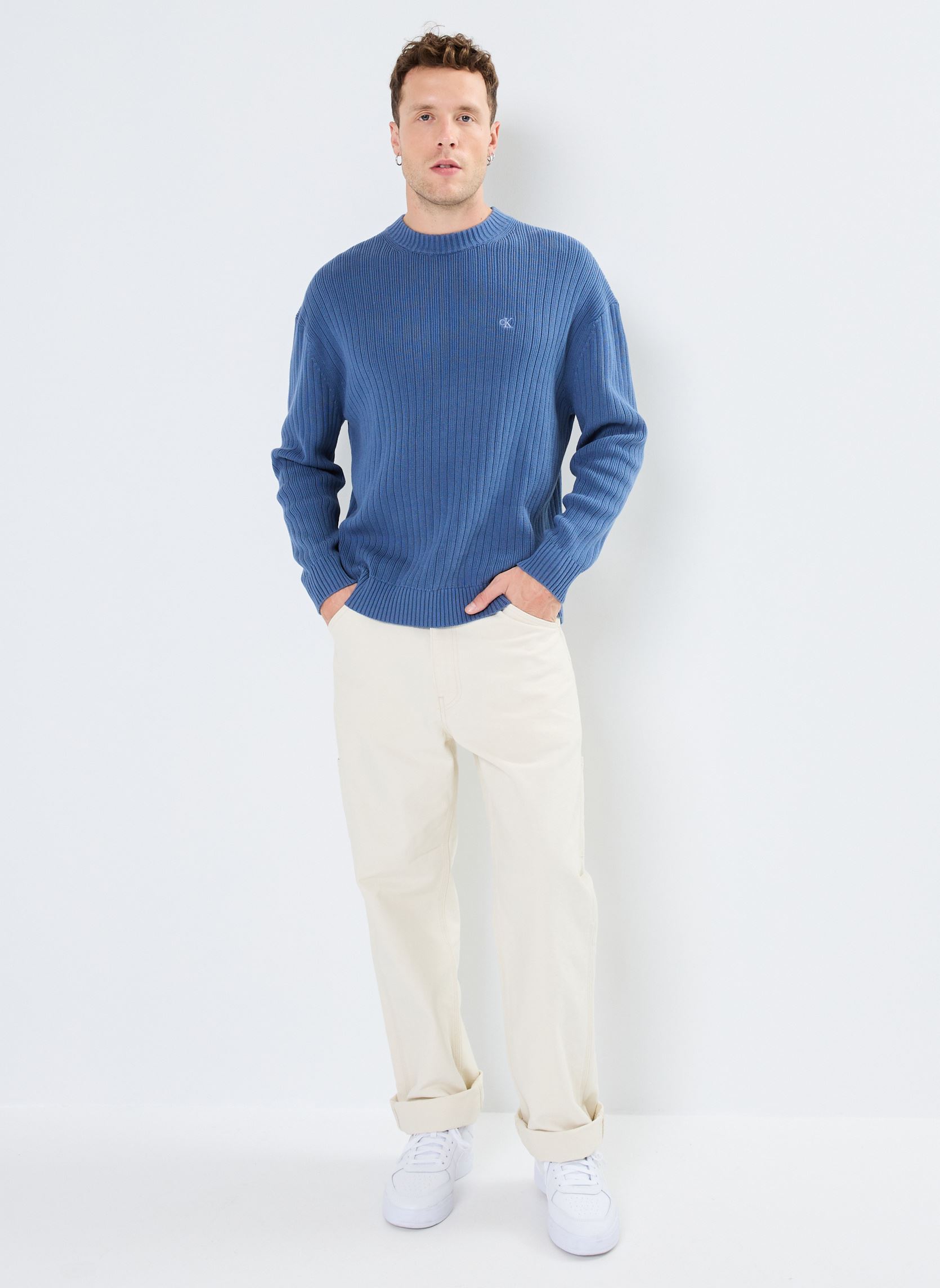 Pullover Linear Sweater J30J326193 herren blau Calvin Klein Jeans Pullover Linear Sweater J30J326193 herren blau BLUE