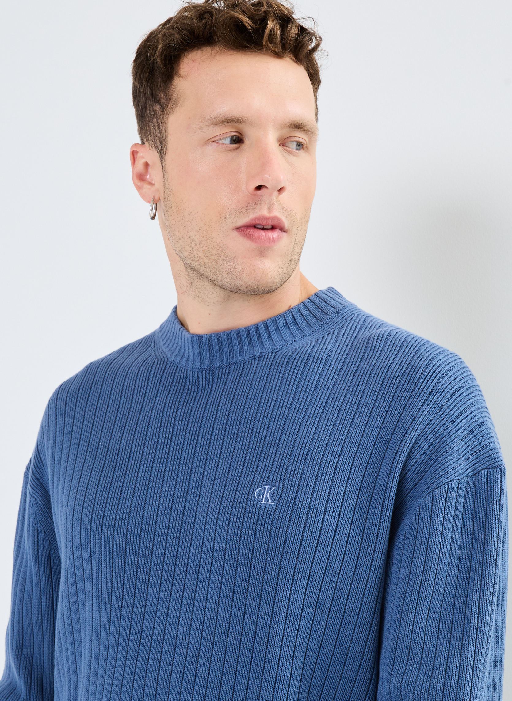 Pullover Linear Sweater J30J326193 herren blau Calvin Klein Jeans Pullover Linear Sweater J30J326193 herren blau BLUE